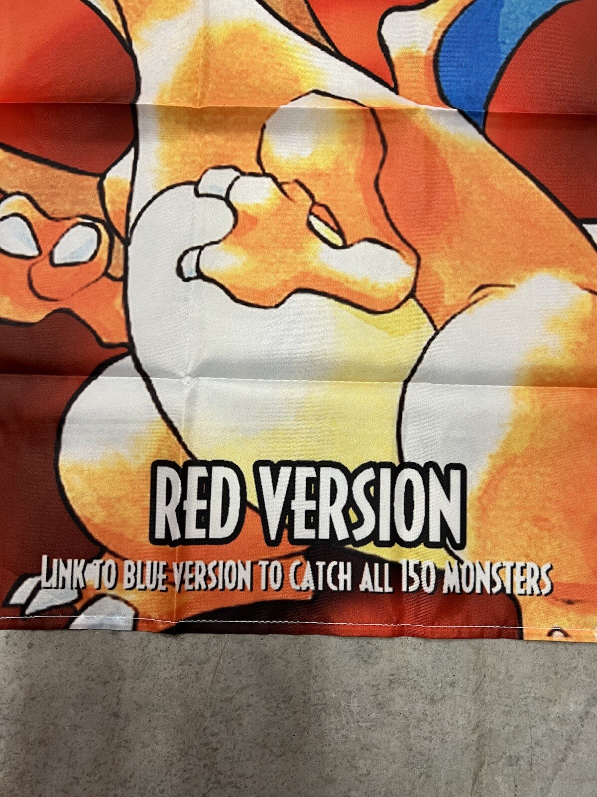 Pokemon Red Version Gameboy Wall Flag Banner Tapestry 3 x 3 Ft