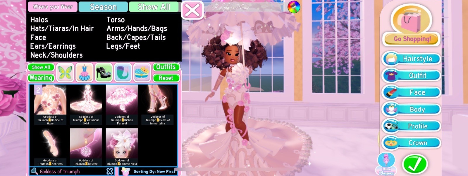 Royale High – Goddess Of Triumph (FULL SET)