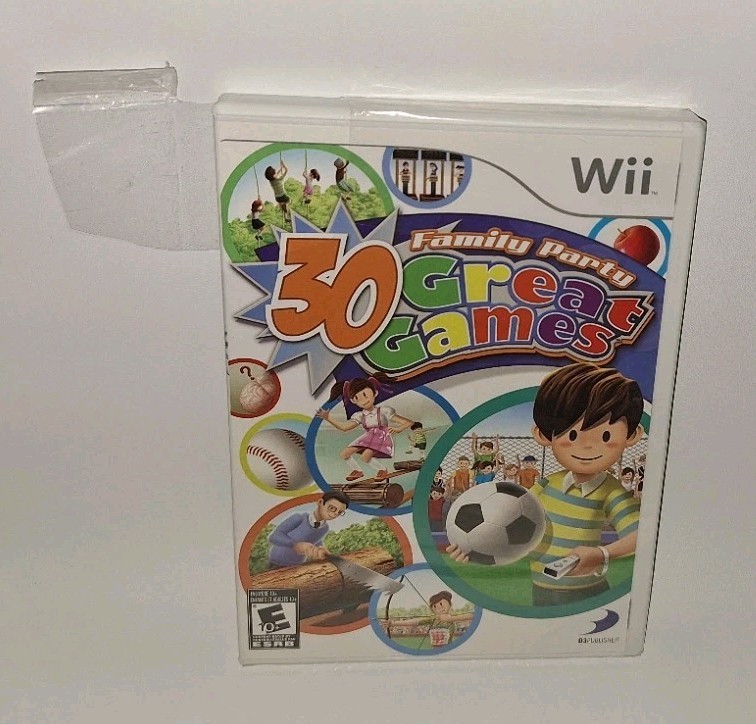 Family Party 30 Great Games Nintendo Wii 2008 Tamsoft/D3 PUBLISHER NEW W/TEAR