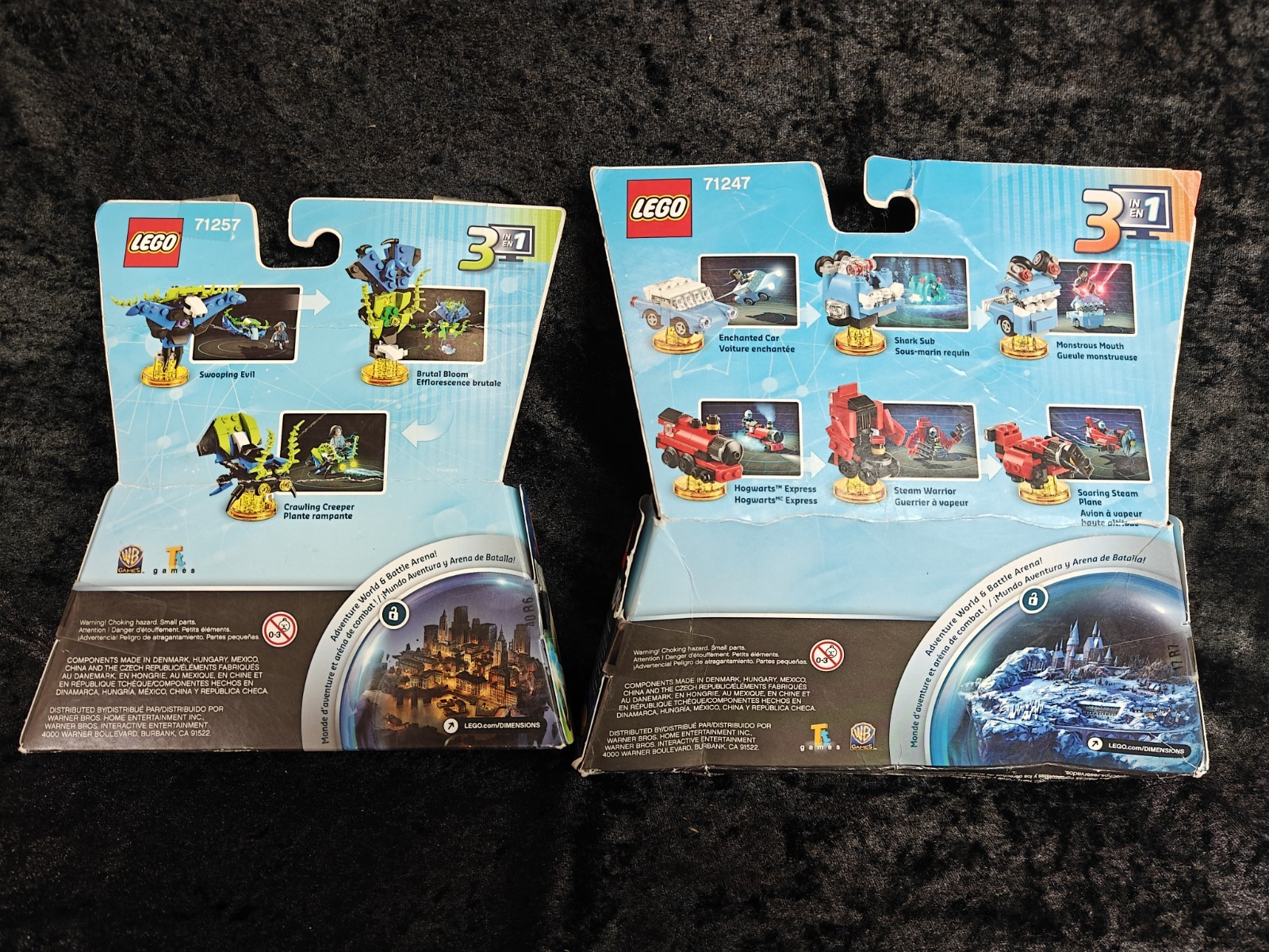 Lego Dimensions 71247 71257 Harry Potter Fantastic Beasts Damaged Boxes
