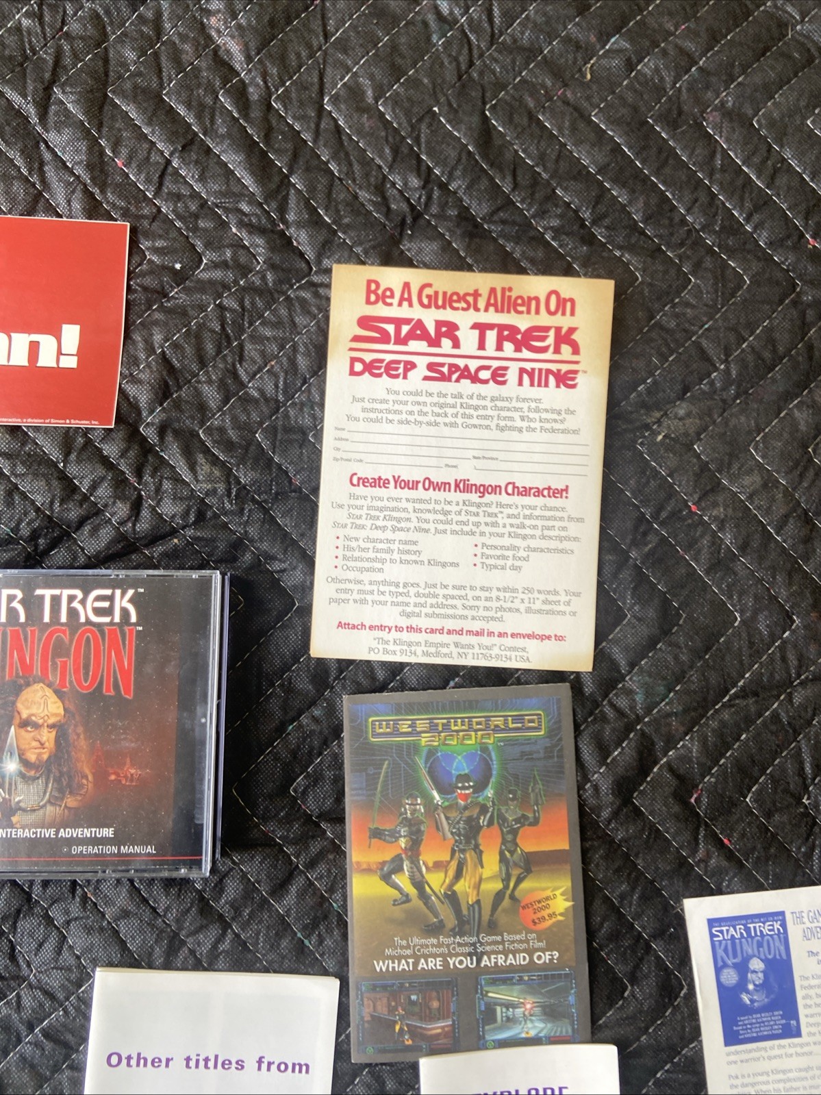 1996 Star Trek Klingon The Ultimate Interactive Adventure CD-ROM PC Game