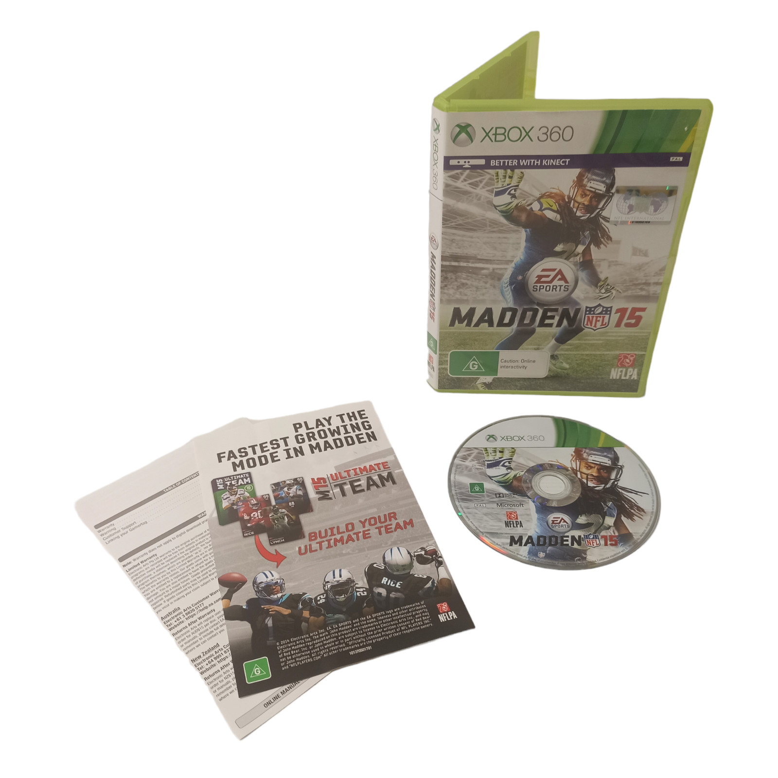 Xbox 360 Microsoft Madden 15 National Football League Gridiron American PAL