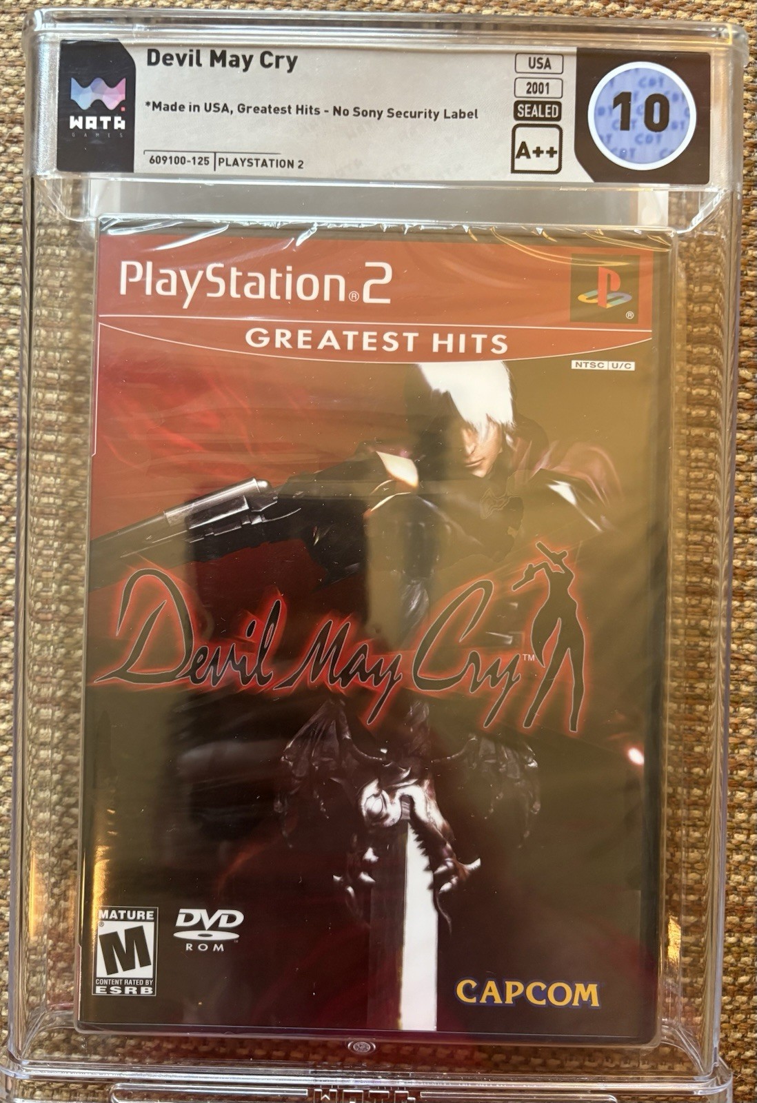 Devil May Cry Greatest Hits- PlayStation 2 (WATA 10, A++ Seal, Y-Fold)