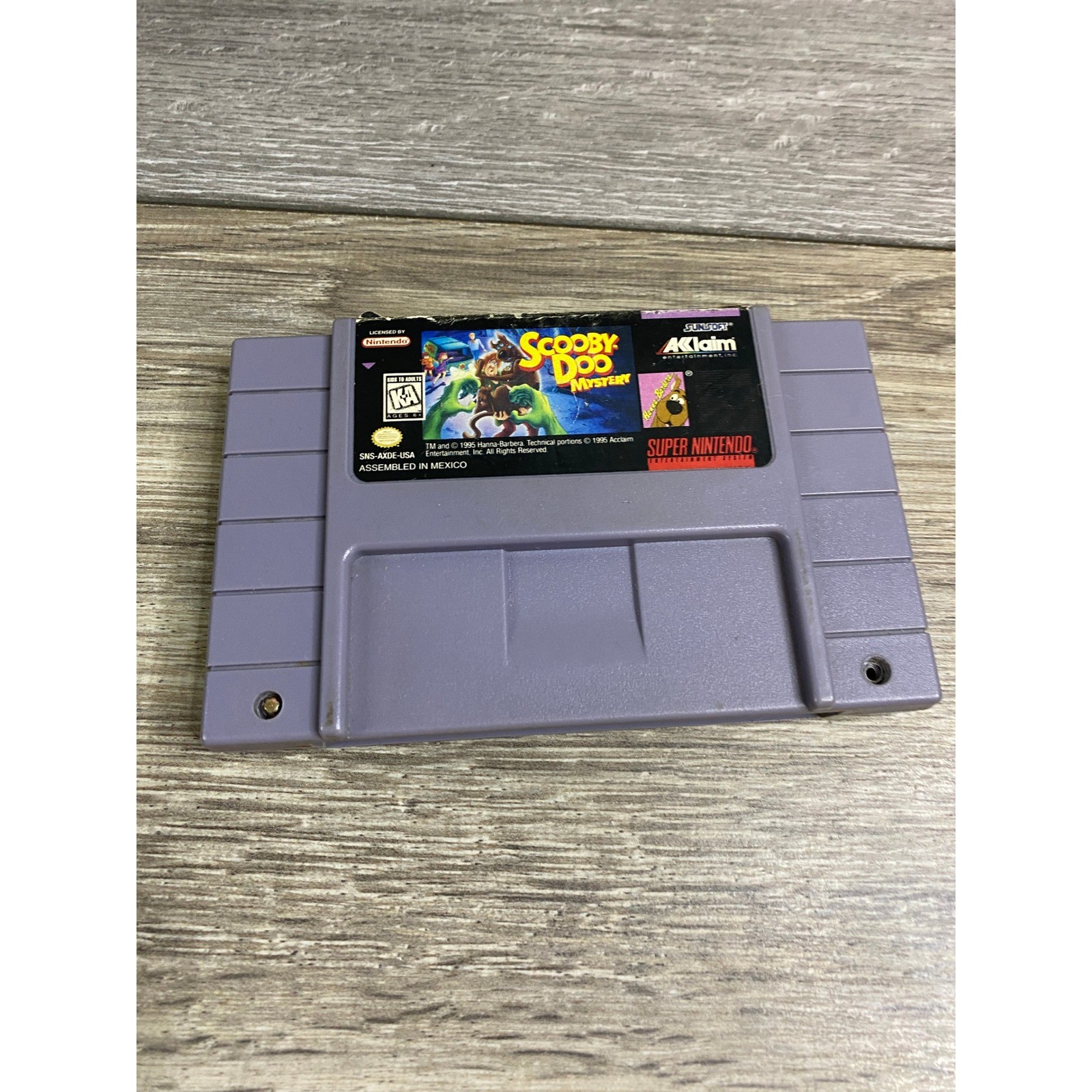 Scooby-Doo Mystery Nintendo Super NES SNES 1995 Sunsoft Acclaim SNS-AXDE-USA