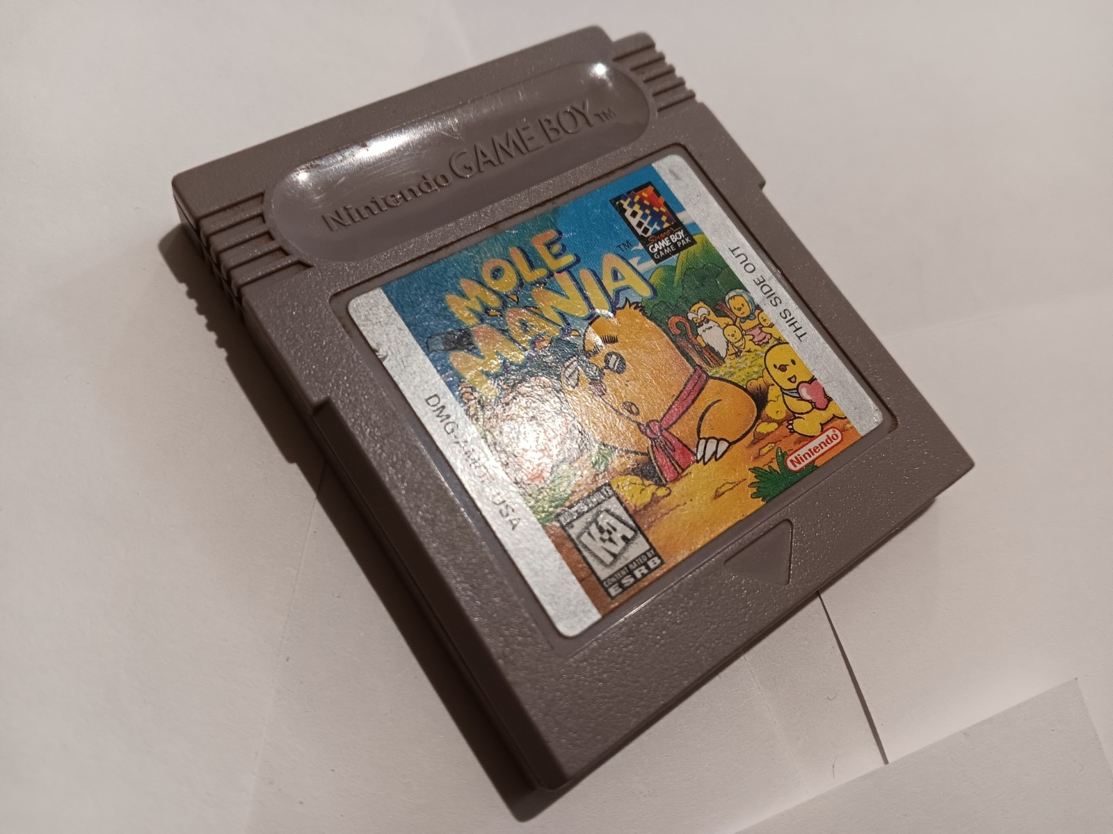 Mole Mania Gameboy Authentic Tested RARE Shigeru Miyamoto Puzzle Classic