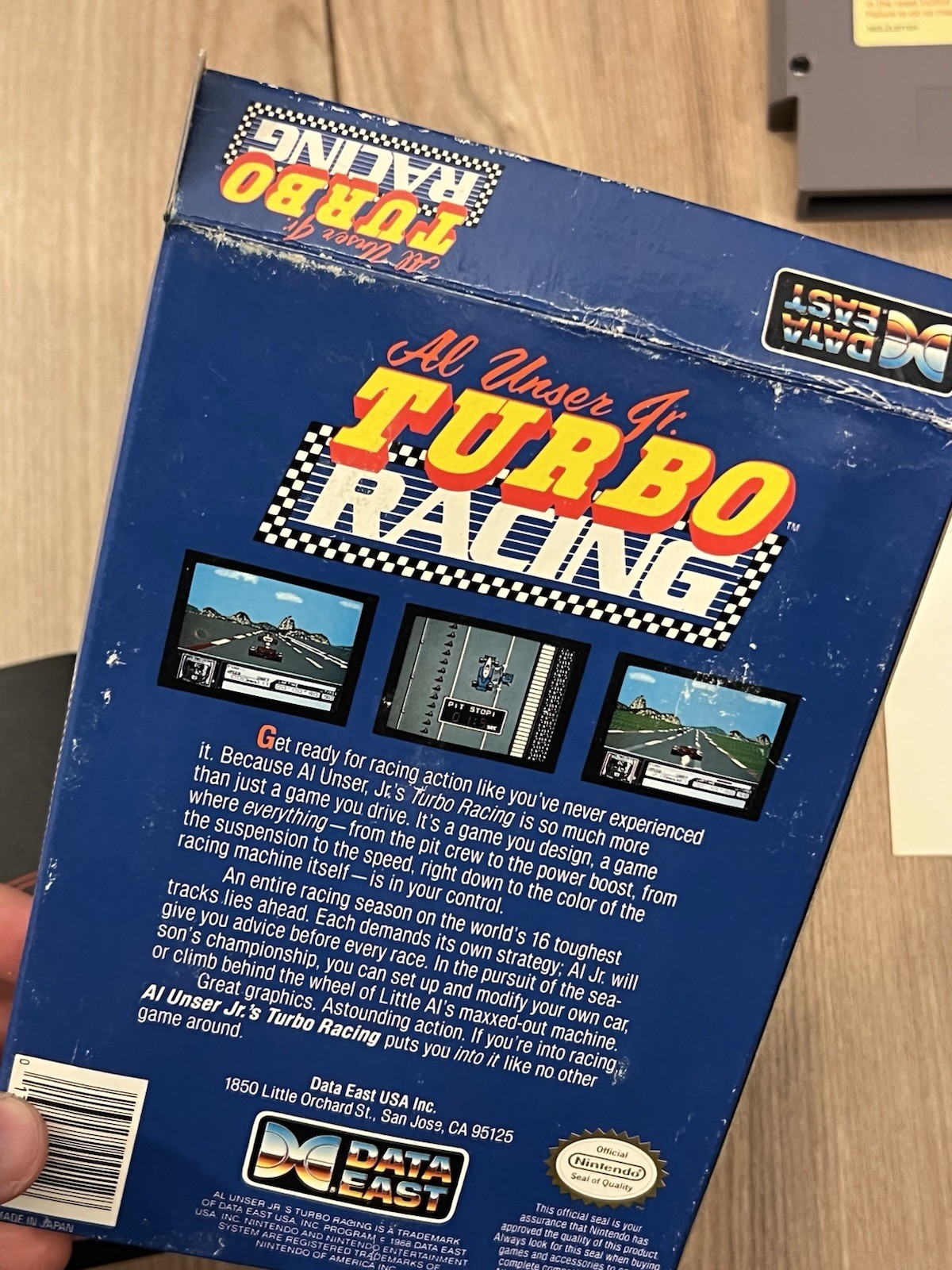 Al Unser Jr. Turbo Racing (Nintendo NES, 1990) CIB Complete Tested Works