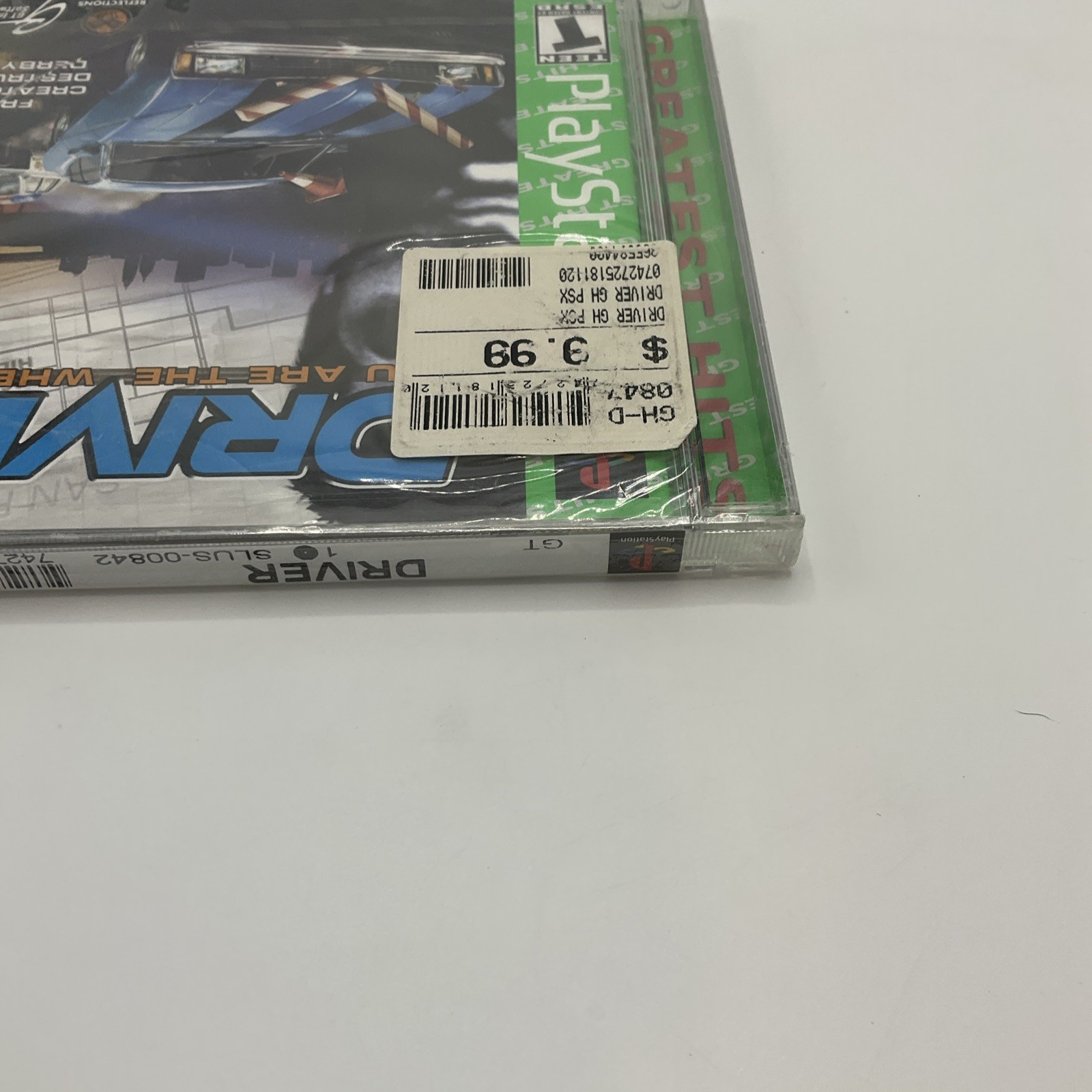 Driver (Sony PlayStation 1, 1999) Greatest Hits New Sealed Unopened