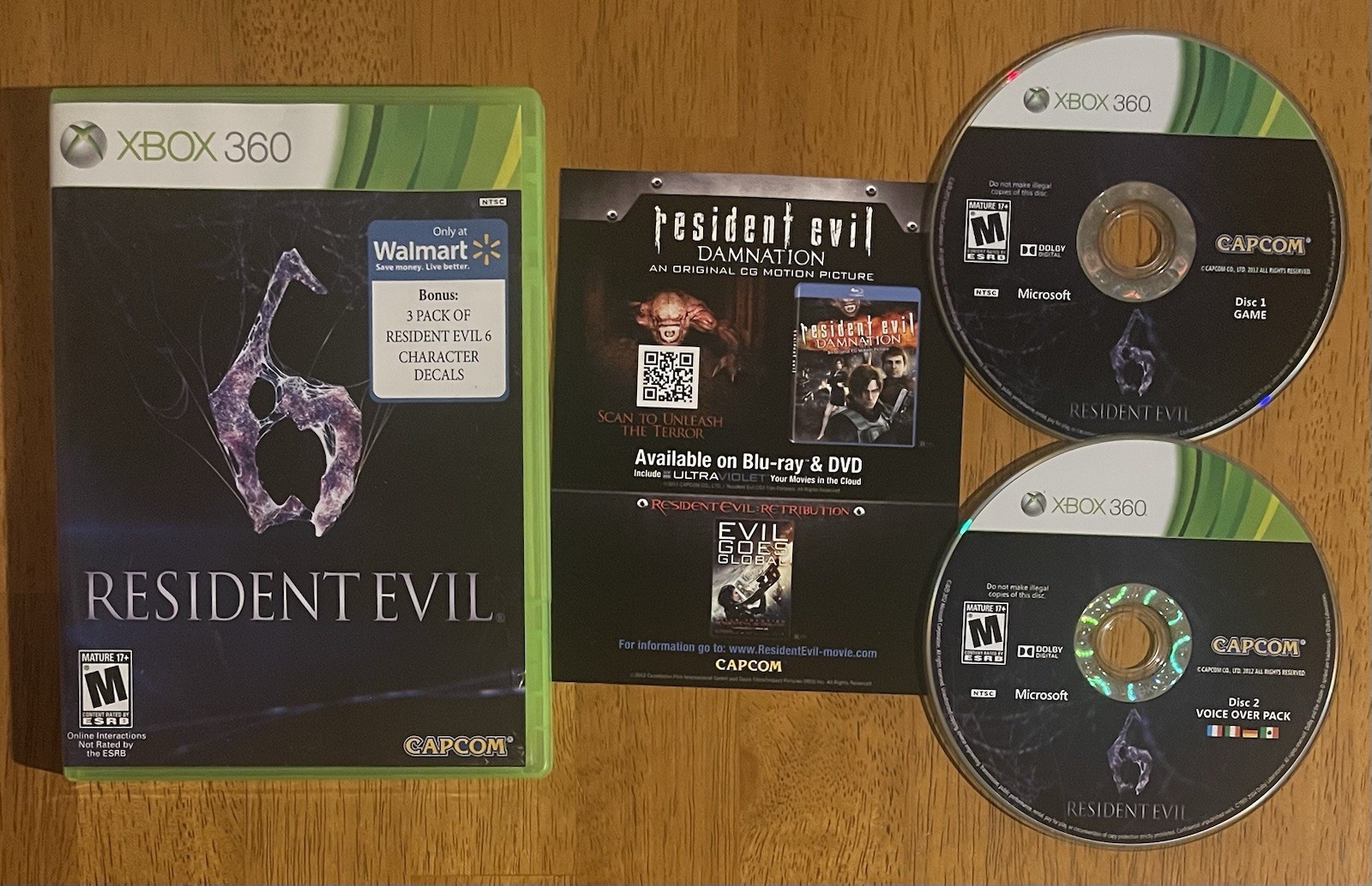 Resident Evil 6 Microsoft Xbox 360 Complete CIB Tested