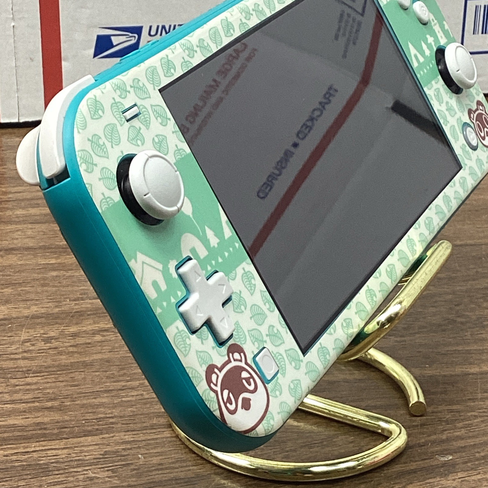 Nintendo Switch Lite Animal Crossing Edition Teal/White Handheld 32GB No Charger