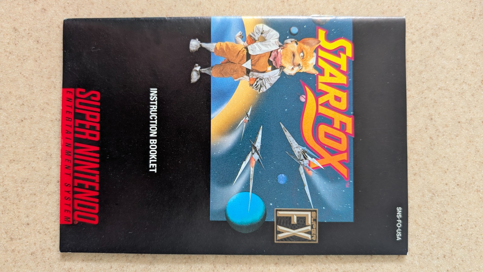 Star Fox Super Nintendo SNES Box Manual *NO GAME CARTRIDGE INCLUDED*