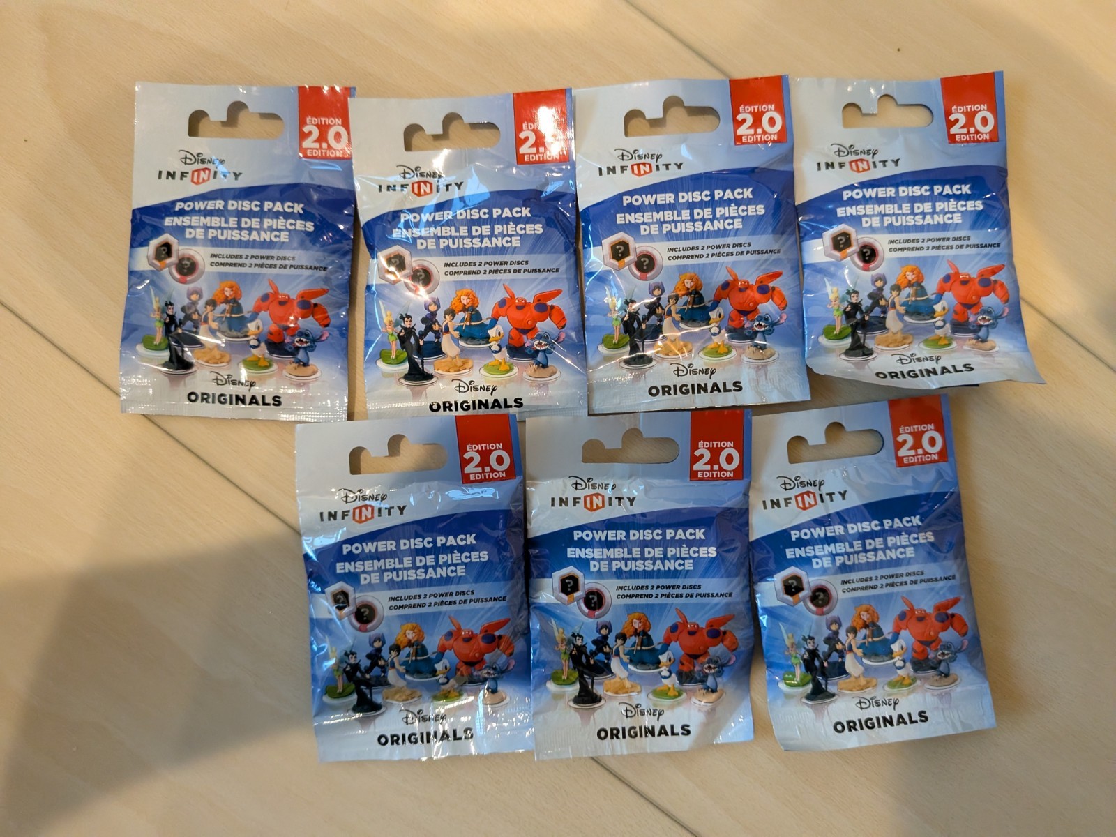 Disney Infinity 2.0 Disney Originals Power Disc Pack Lot of 7 New Sealed