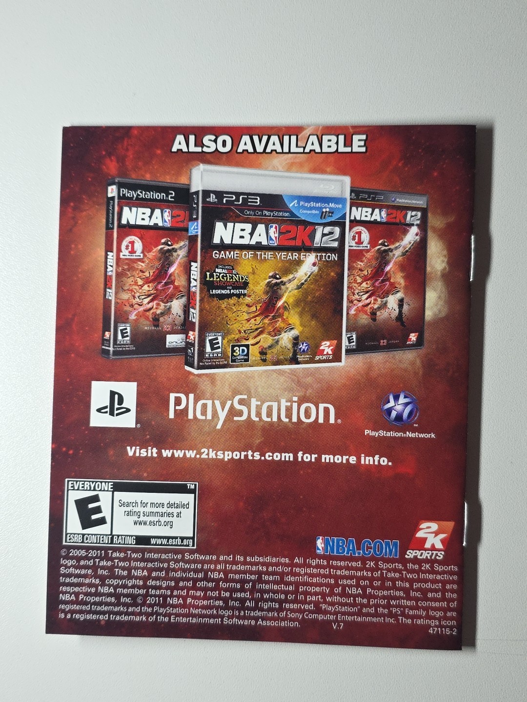 MLB Major League Baseball 2K12 – PlayStation 3 PS3 CIB Complete Manual – Tested