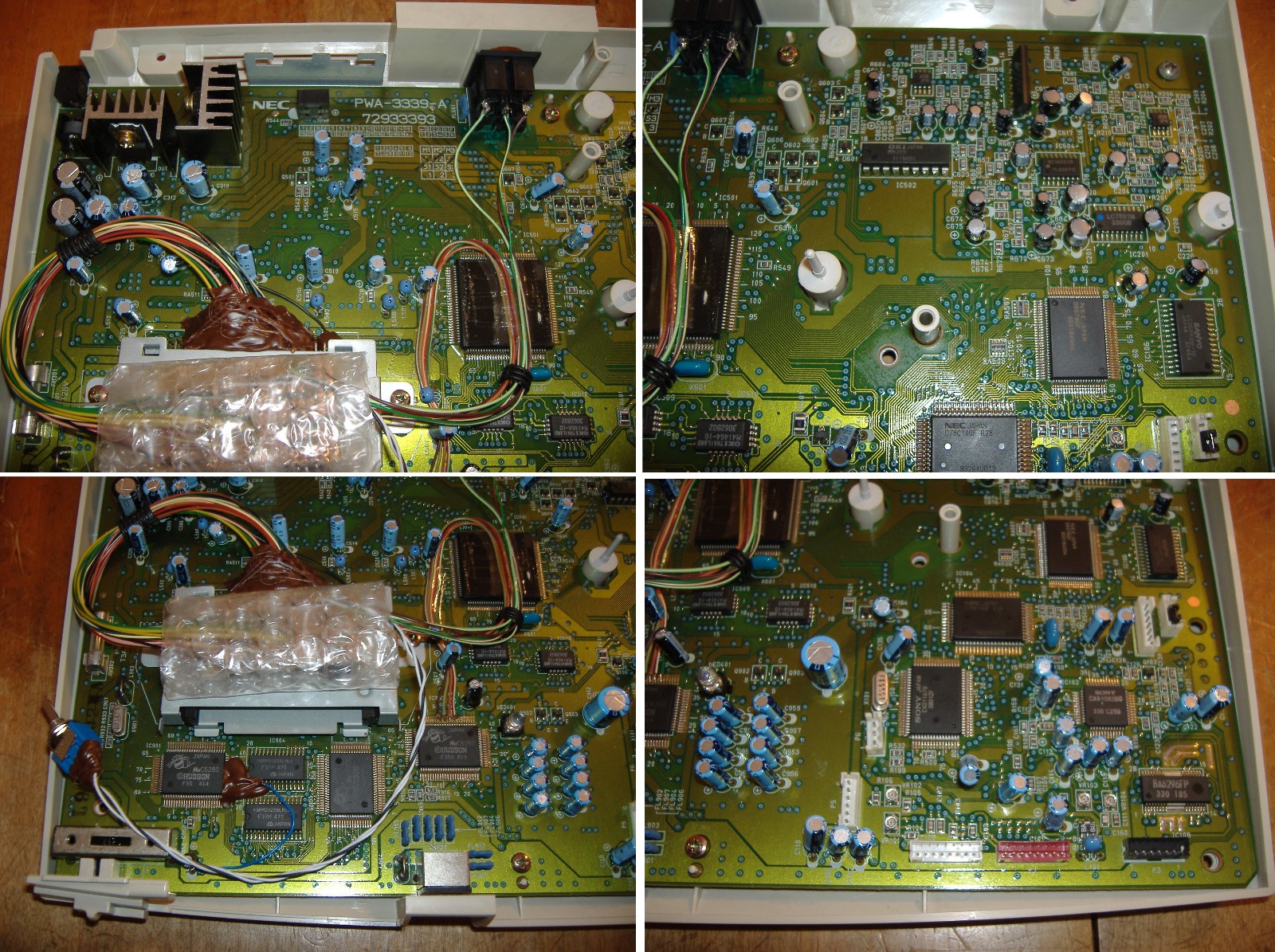 PC ENGINE DUO-R TURBO GRAFX SYSTEM CONSOLE REGION SWITCH SCART CABLE CUSTOM PCE
