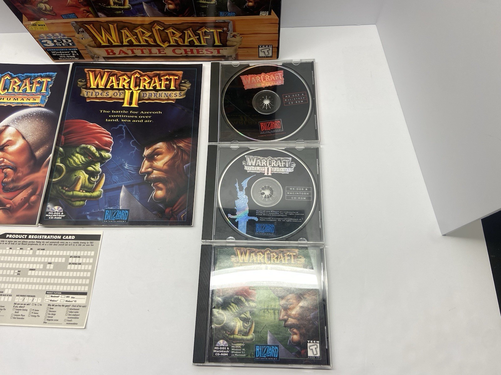 Blizzard Computer Game Warcraft Battle Chest 1996 Windows & Mac