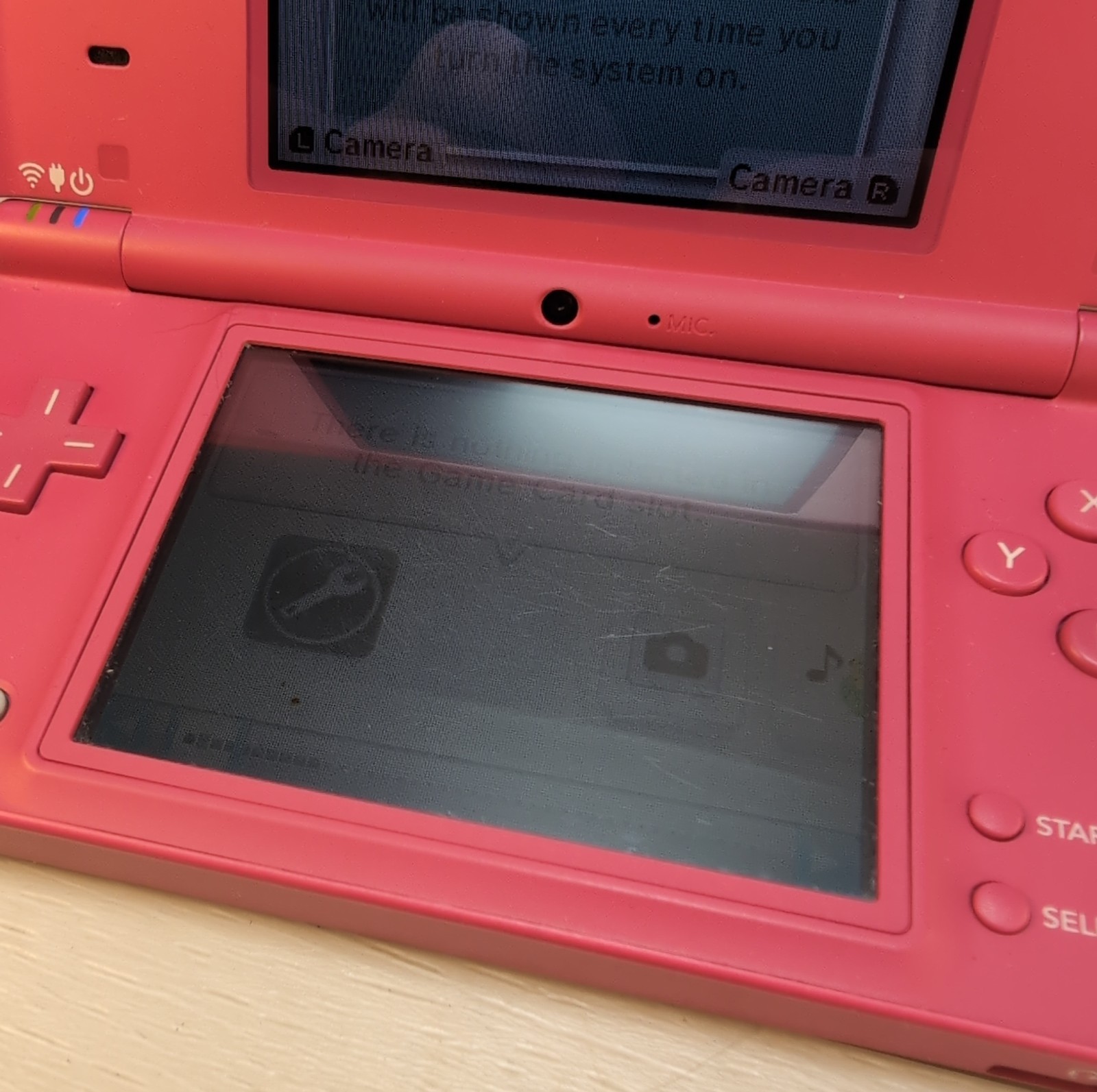 Nintendo DSi Pink Handheld Console Wi-Fi Nintendo DS TWL-001 & (4) Games Sims