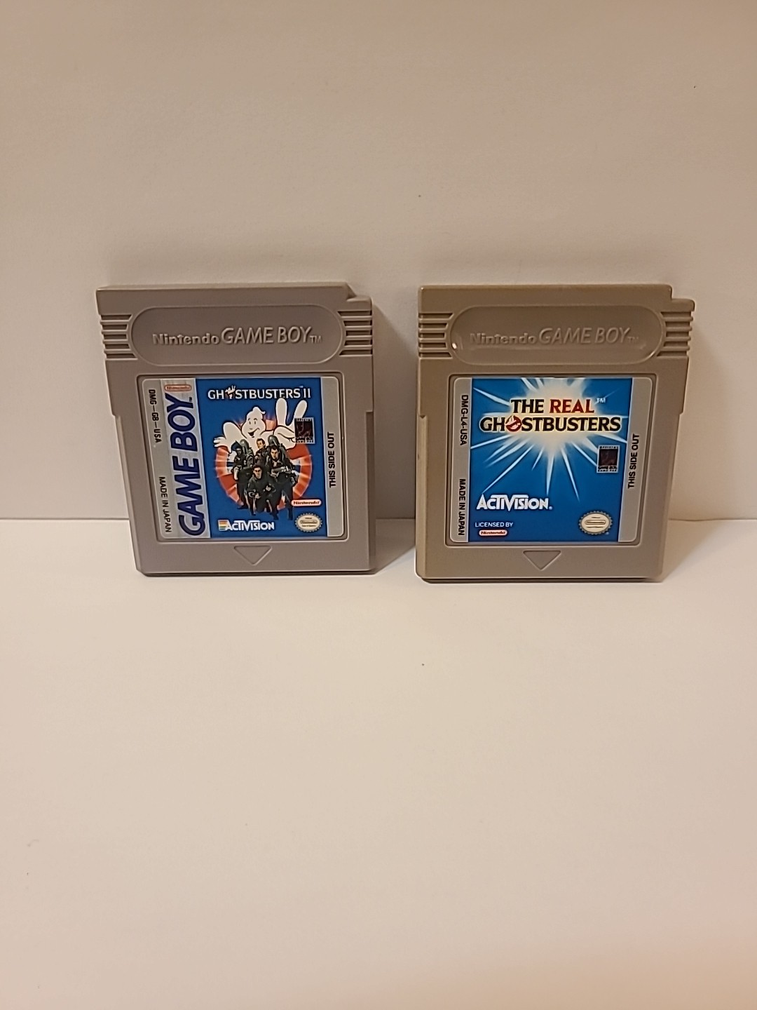 The Real Ghostbusters And Ghostbusters 2 Nintendo Game Boy, Authentic 2 game Lot