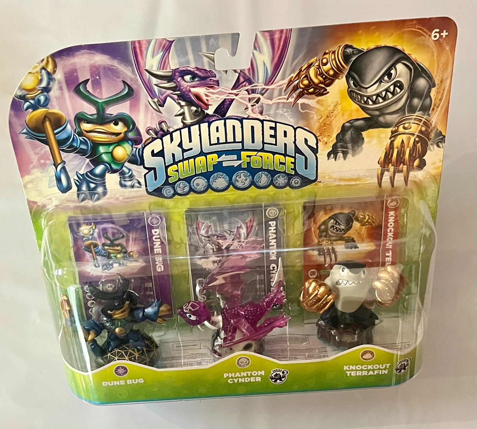 Skylanders Swap Force Dune Bug Phantom Cynder Knockout Terrafin New In Box