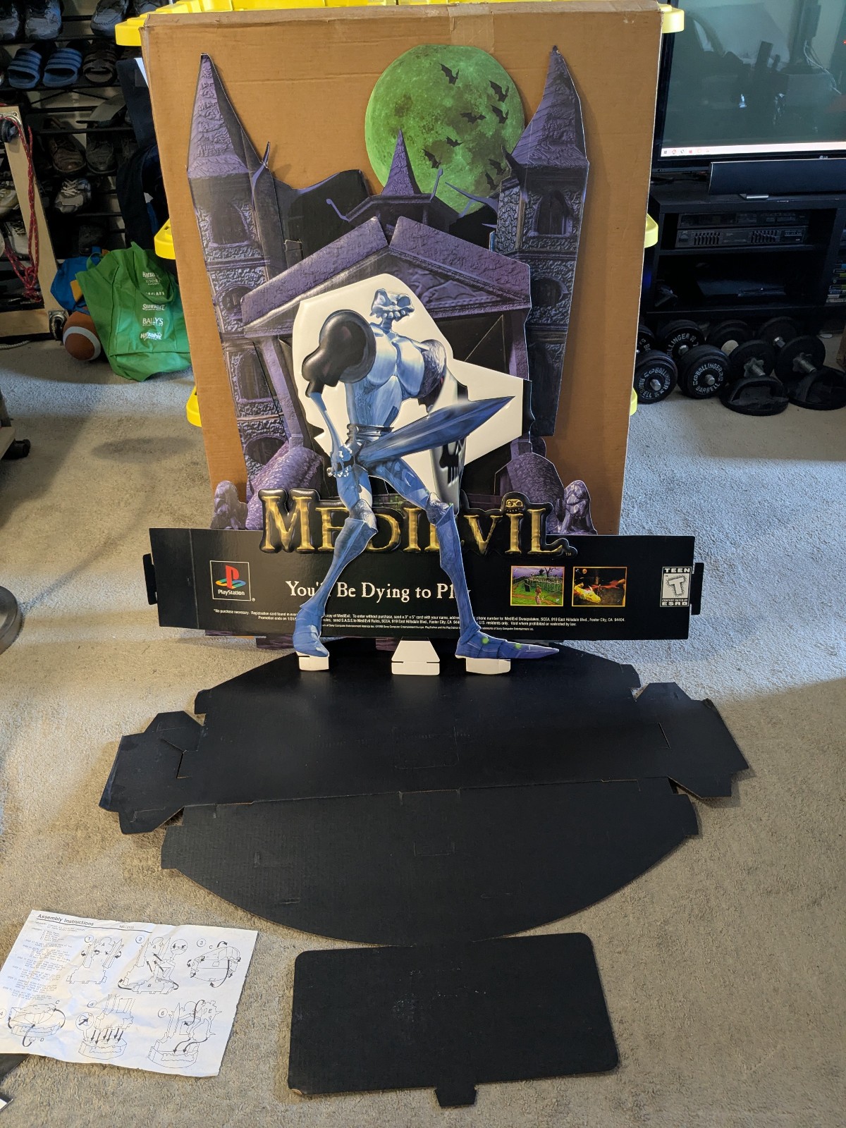 *New* Medievil Standee Video Game store Display Playstation RARE