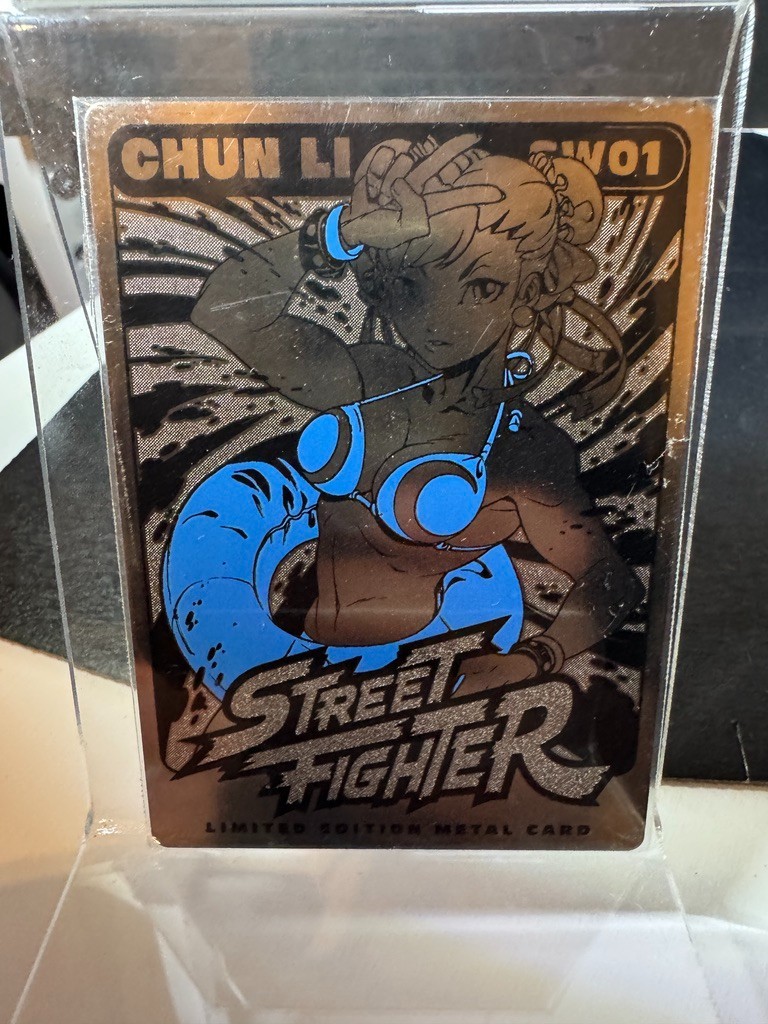 Street Fighter Chun Li Swimsuit Exclusive Metal Card SW01 UDON CAPCOM NEW!