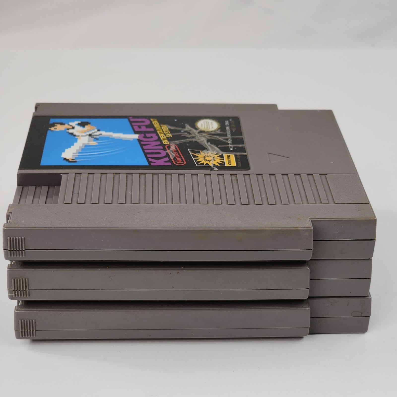 NES 3 Game Lot: Kung Fu – Golf – Gotcha The Sport (Nintendo, 1985) Tested