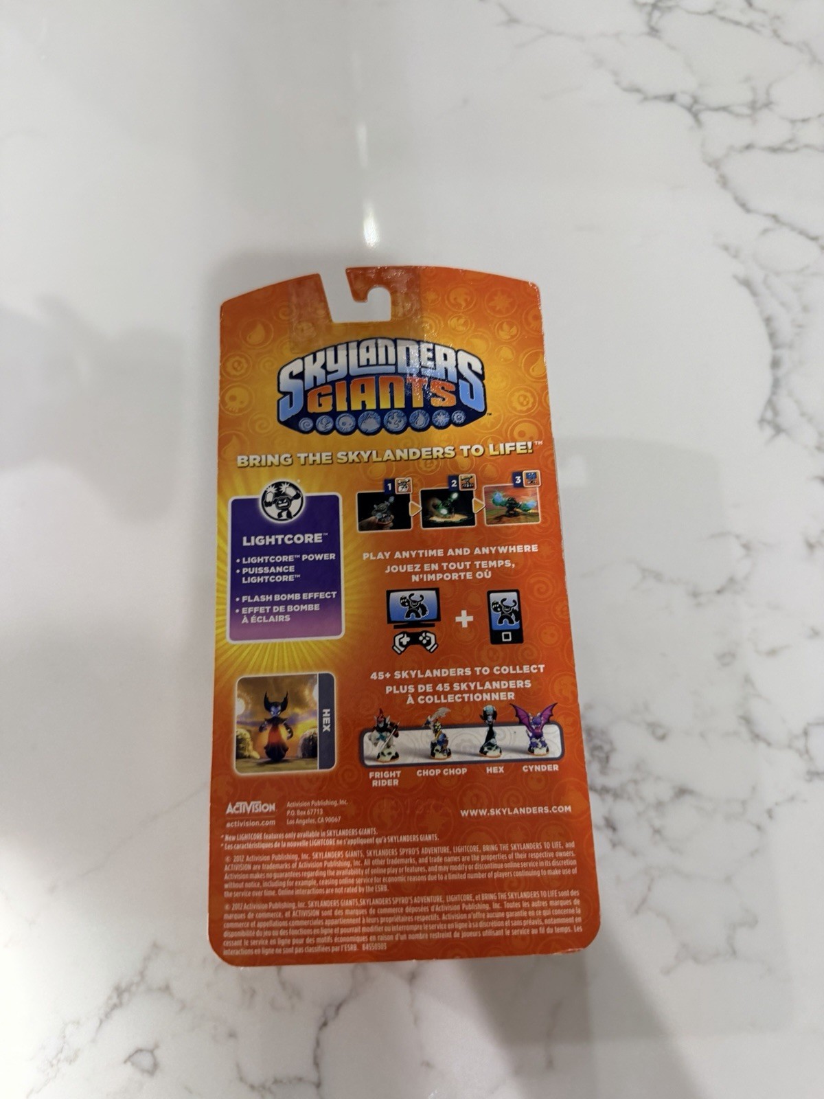 Activision Skylanders Giants Hex Lightcore Lights Up Character Figure