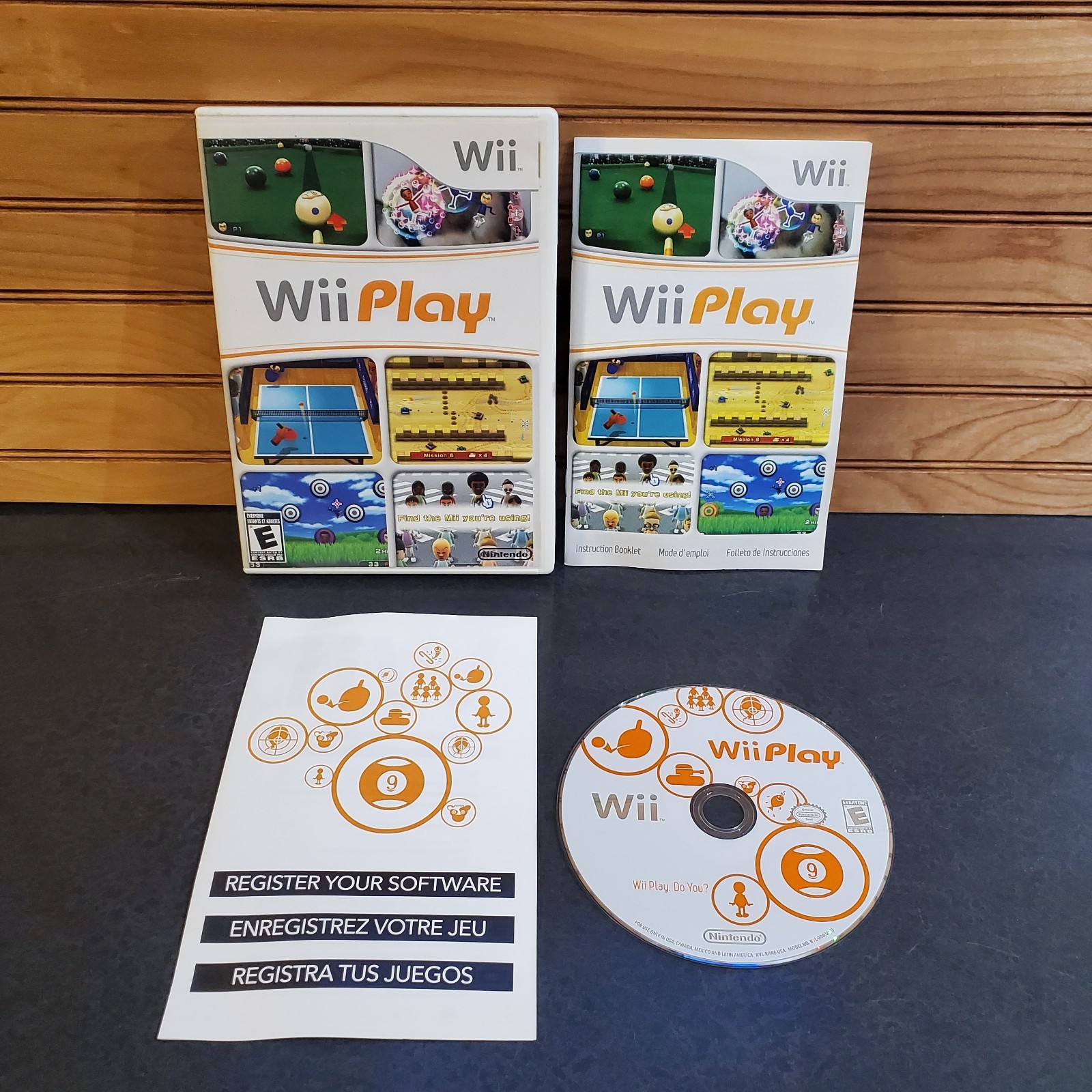 Wii Play (Nintendo Wii) CIB COMPLETE WITH MANUAL & INSERT TESTED WORKING