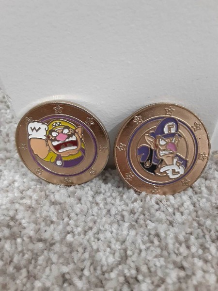 Super Mario Frankford Candy Collectible Coins | Wario and Waluigi