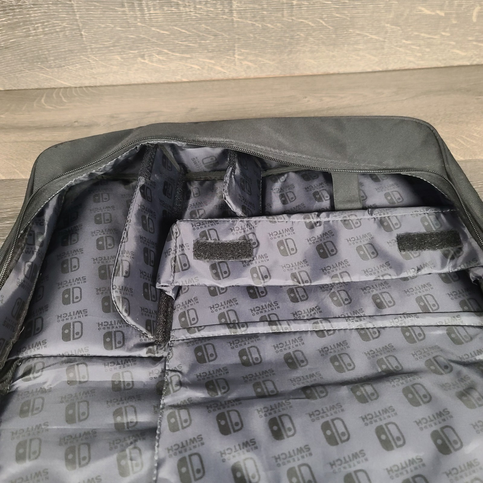 Nintendo Switch PowerA Everywhere Messenger Bag Black and Gray Missing Strap