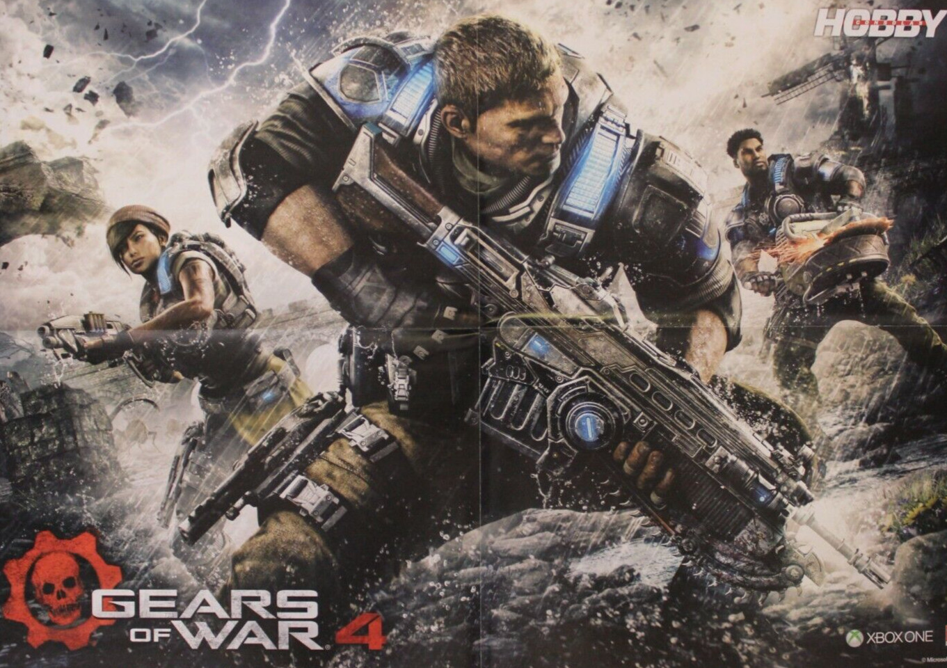 2016 FINAL FANTASY XV + GEARS OF WAR 4 Double-Sided Poster 21.25″ x 15″ Spain