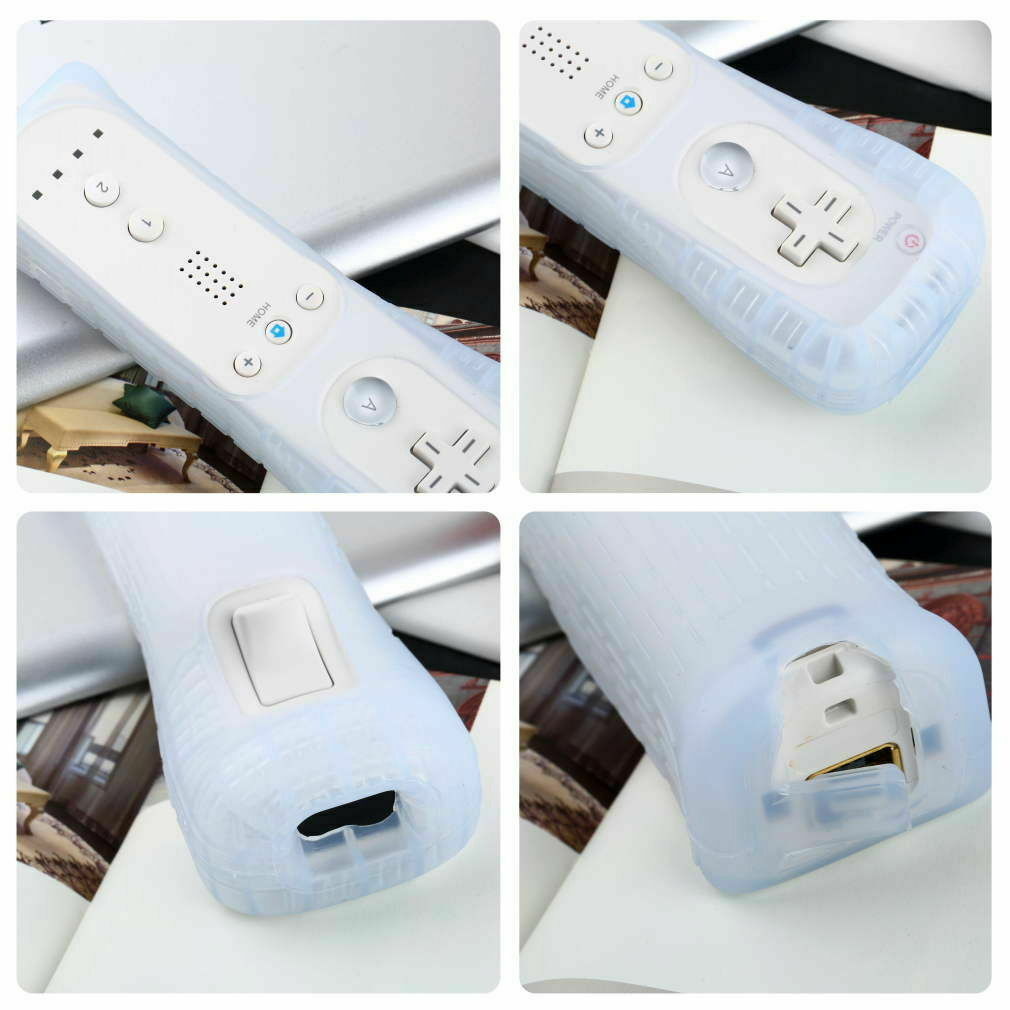 Built in Motion Plus Remote Controller & Nunchuck For Nintendo Wii Wii U + Strap