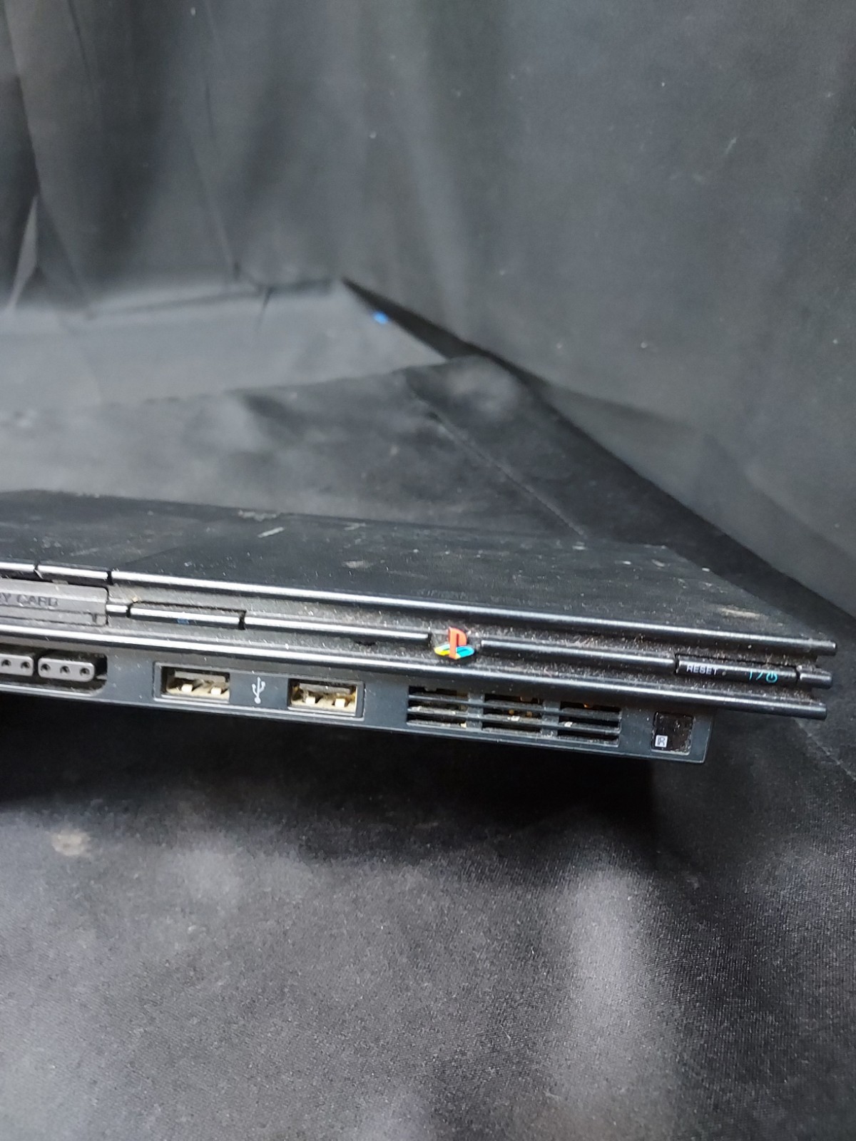 Sony PlayStation 2 Slim Black Console SCPH-75001 – Untested No Cords Might Work