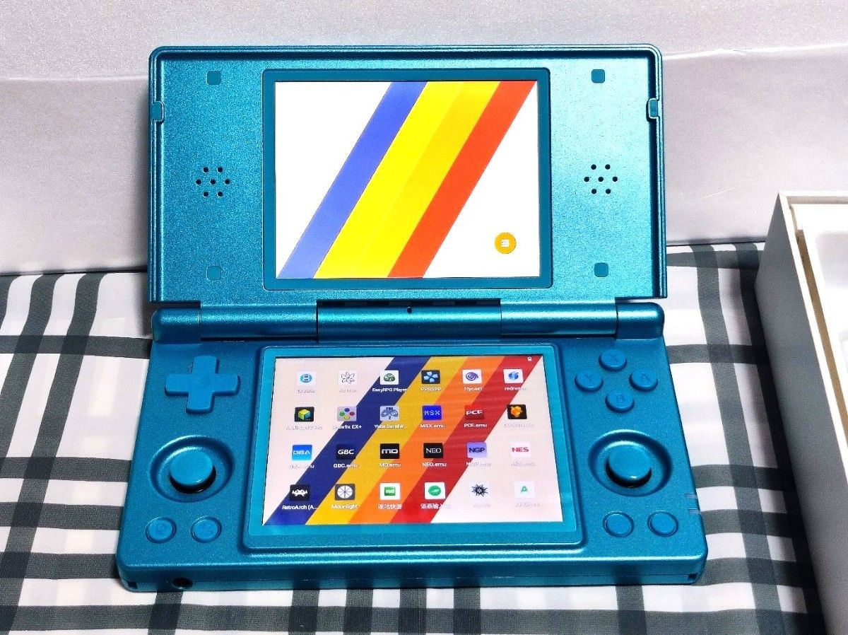 ANBERNIC RG DS Turquoise Blue Android Retro Handheld Console Used Japan Tested