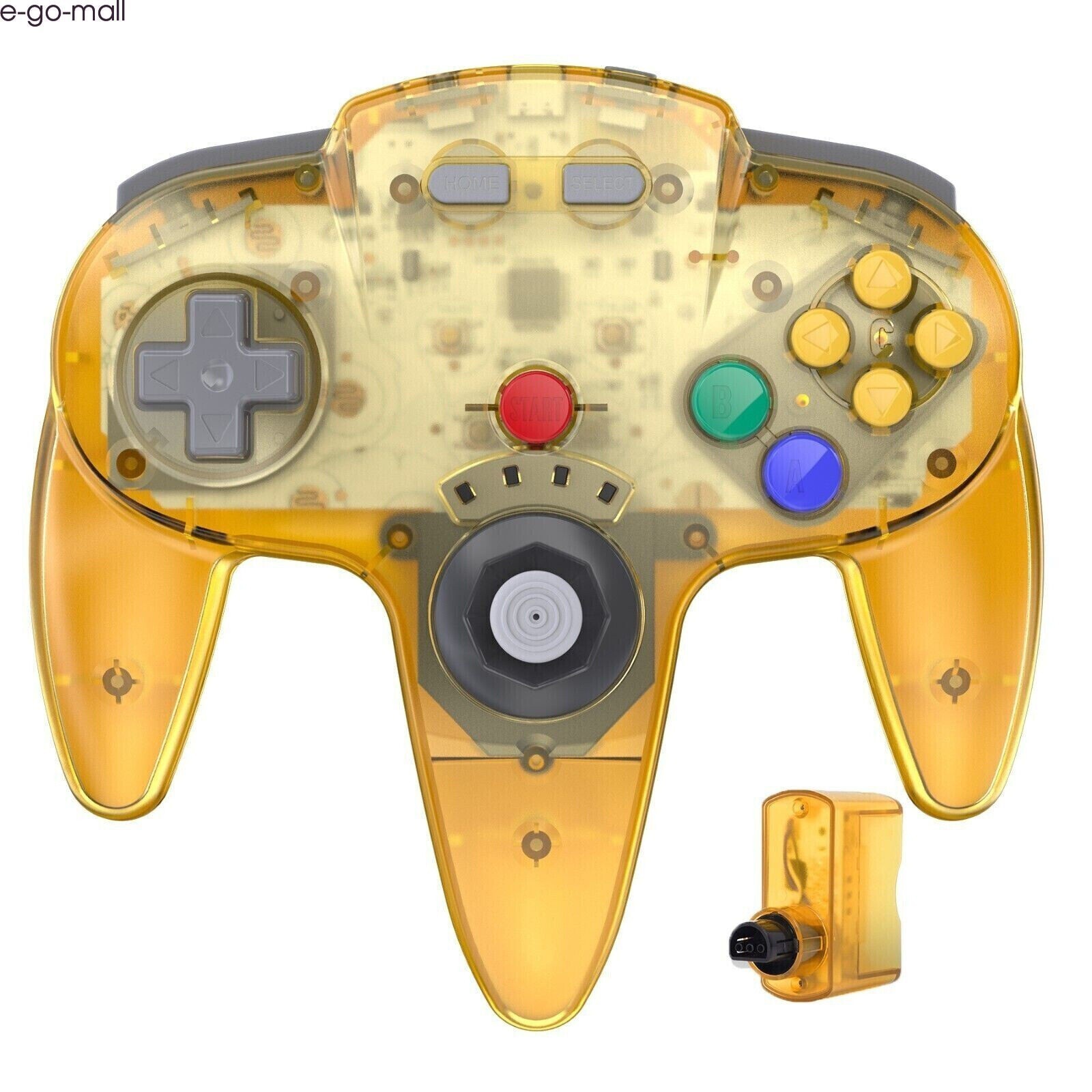 Wireless N64 Controller Remote Game Pad w/ Rumble Pak for Nintendo N64 Console
