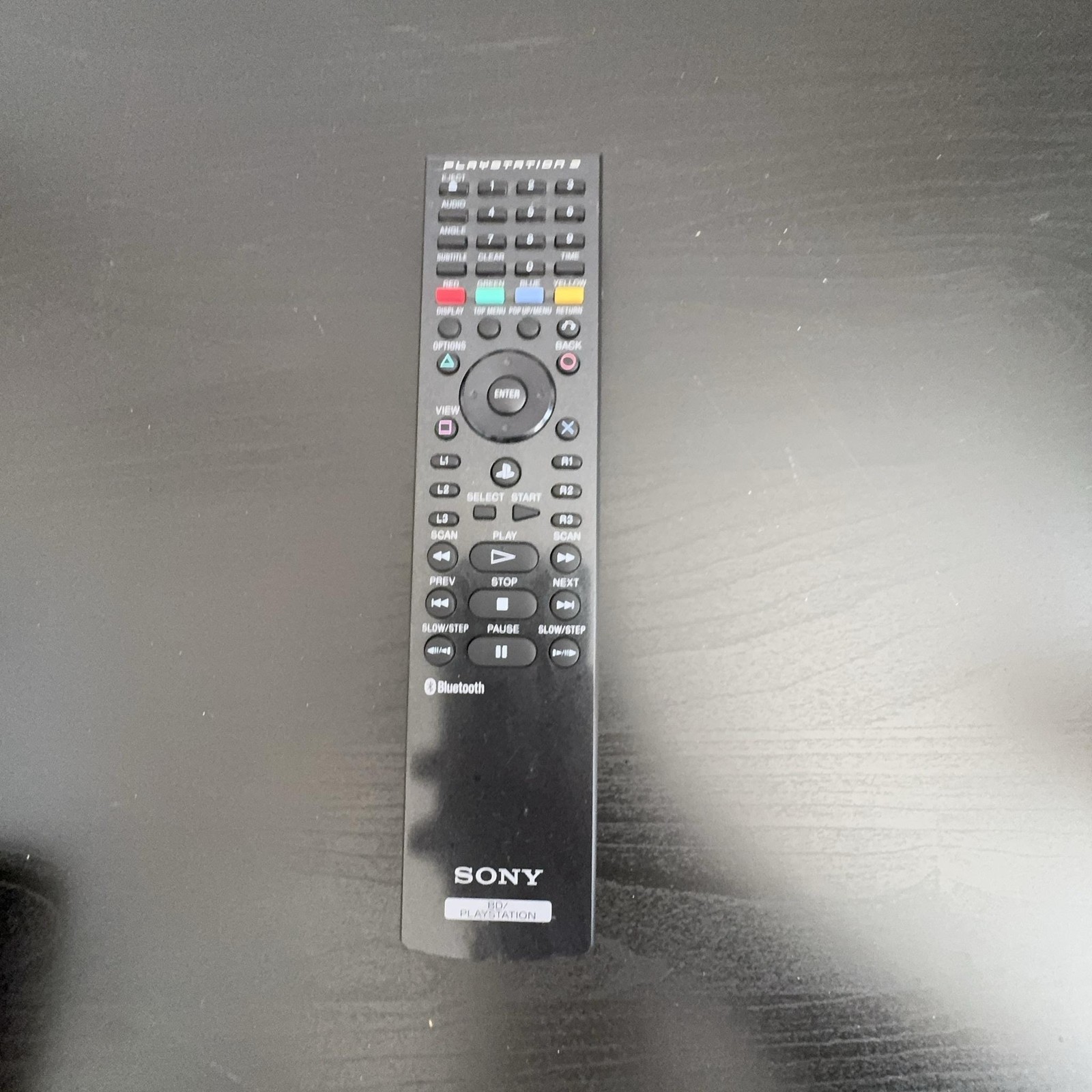 Sony PlayStation 3 BD Remote Control Black Bluetooth OEM Tested Working
