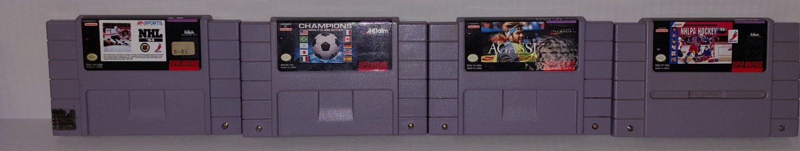Lot Of 4 Super Nintendo Mixed Sports Games SNES Cartridge ONLY