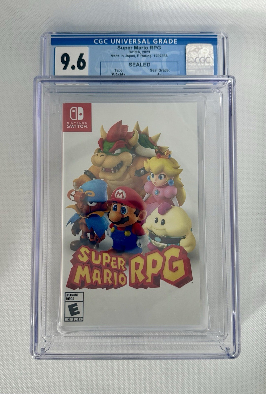 Super Mario Bros RPG – Nintendo Switch – New/Sealed – Graded CGC 9.6 A++