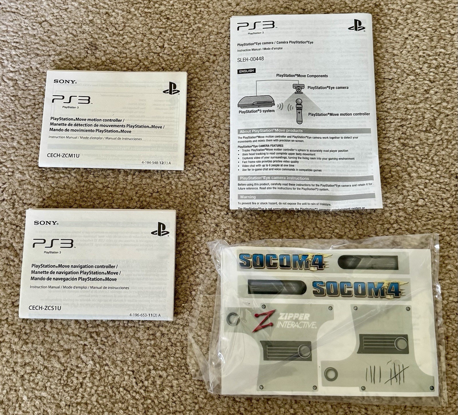 Sony PlayStation 3 PS3 Move Sharp Shooter CECHYA-ZRA1 w/ Motion Controller