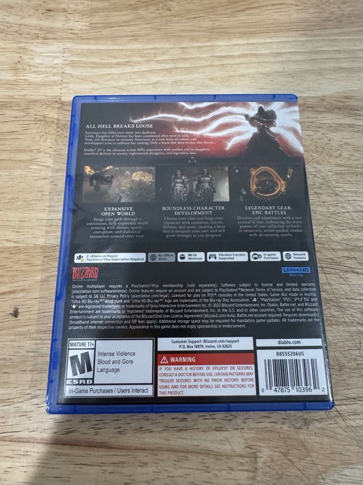 SHIPS NOW 📦💨 Diablo 4 Sony PS5 PlayStation 5 Barely Played