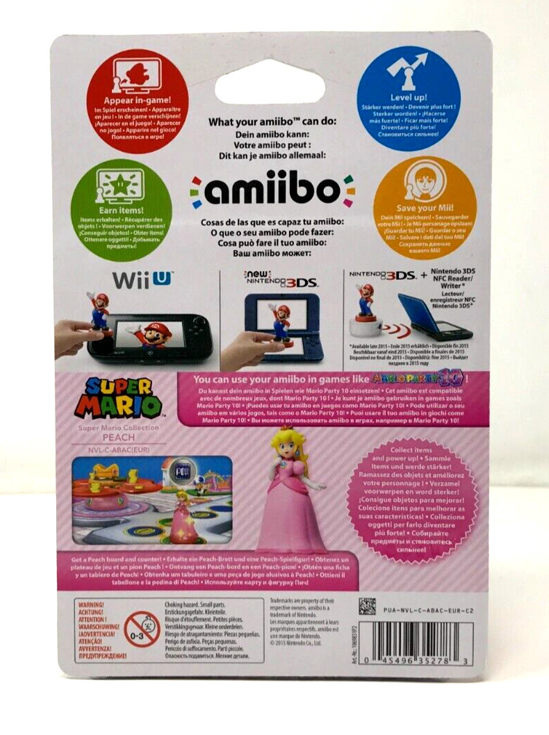 Peach Amiibo Super Mario Series Nintendo Brand New & Factory Sealed!