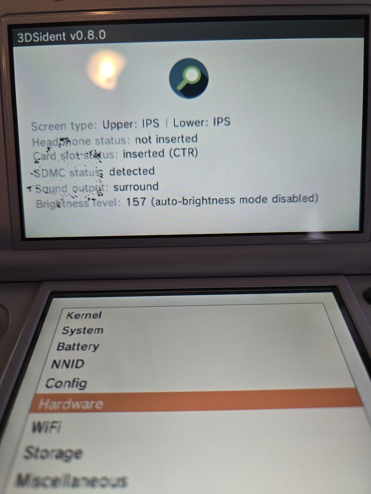 Top Upper IPS LCD Screen Display Nintendo NEW 3DS XL NEW3DSXL REDSV RED-001 -NEW