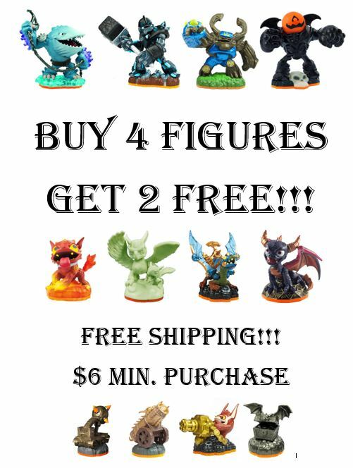 Skylanders Giants Figures Buy 4 Get 2 Free – $6 Minimum Purchase – Free Shipping
