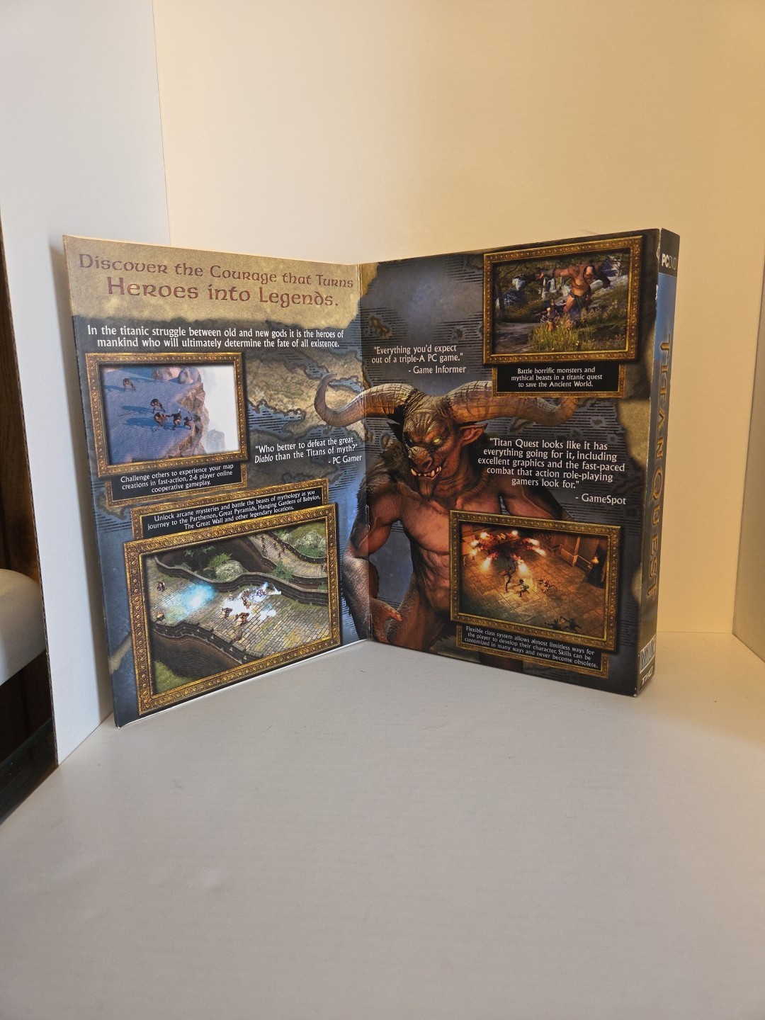Titan Quest – PC, DVD (2006) IRONLORE THQ Foldout Slip Cover Version Brand New!