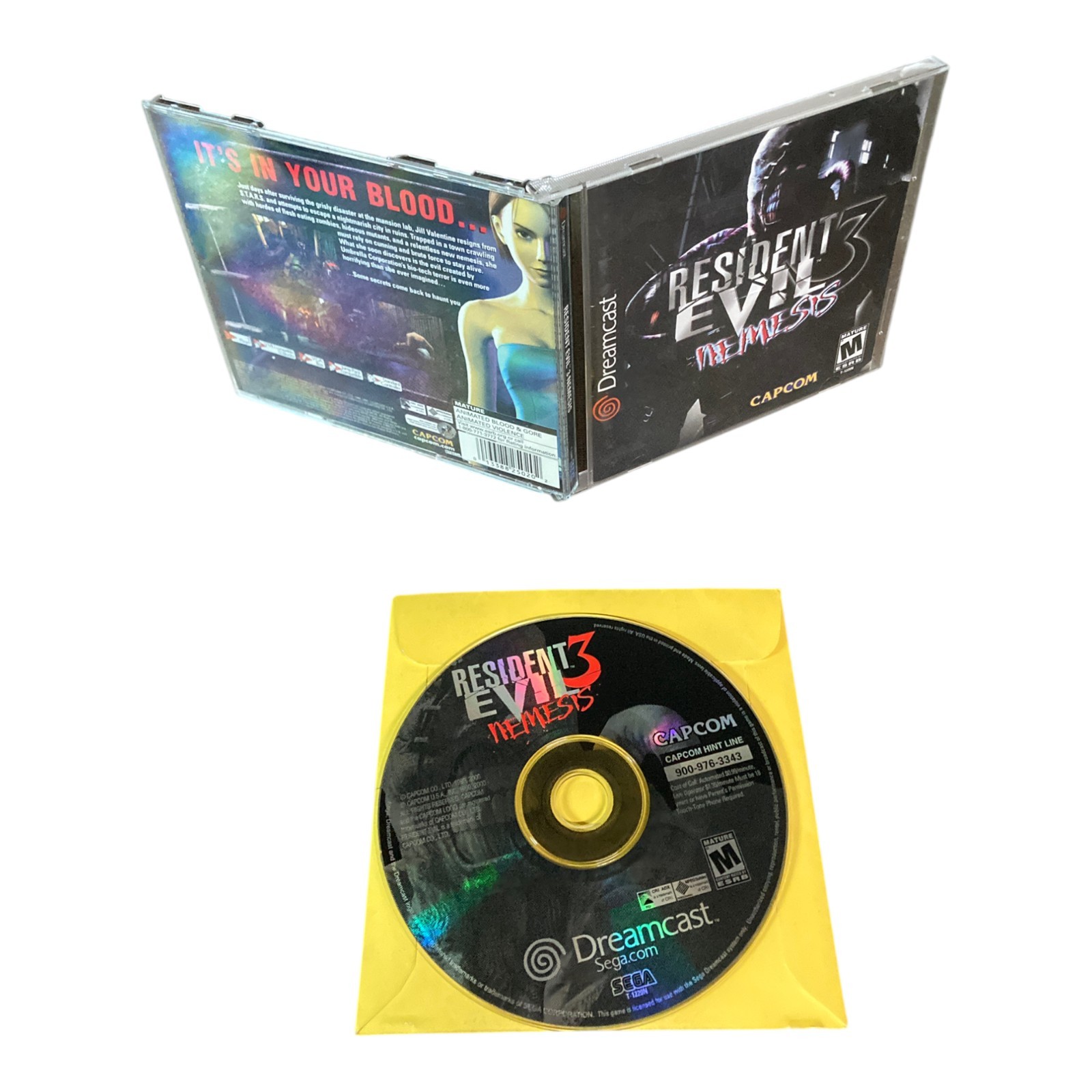 Sega Dreamcast CIB COMPLETE TESTED Resident Evil 3: Nemesis 2000