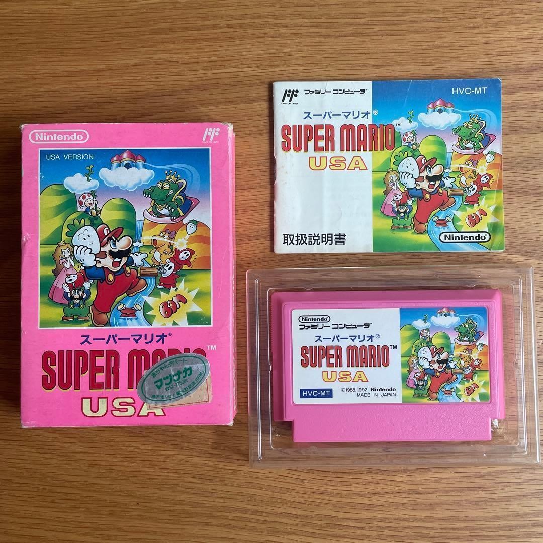 Super Mario USA Famicom Nintendo Family Computer CIB HVC-MT Japan Used