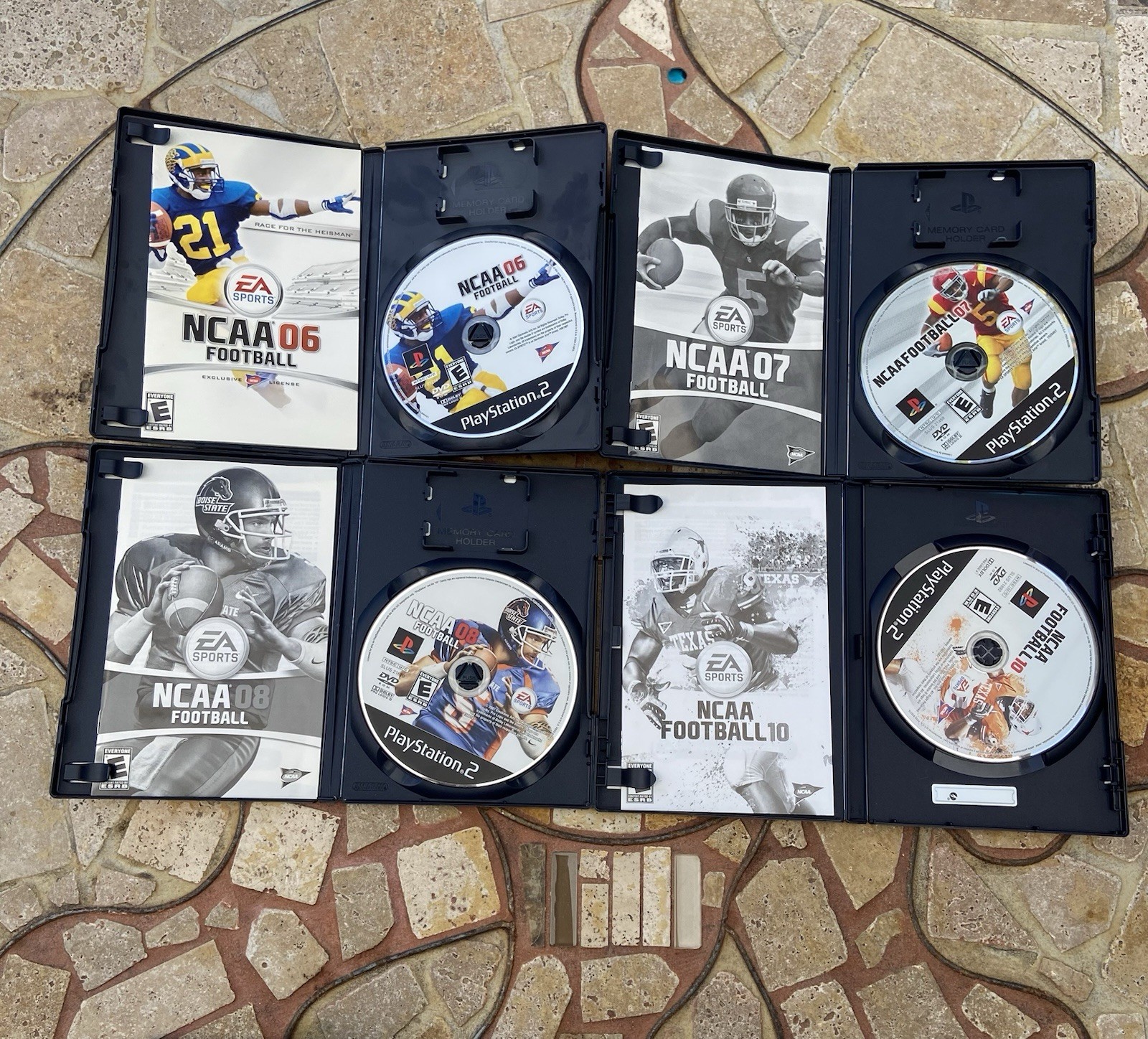 PlayStation 2 PS2 Football Game Lot of 12 Tested Working NCAA Madden NFL ESPN