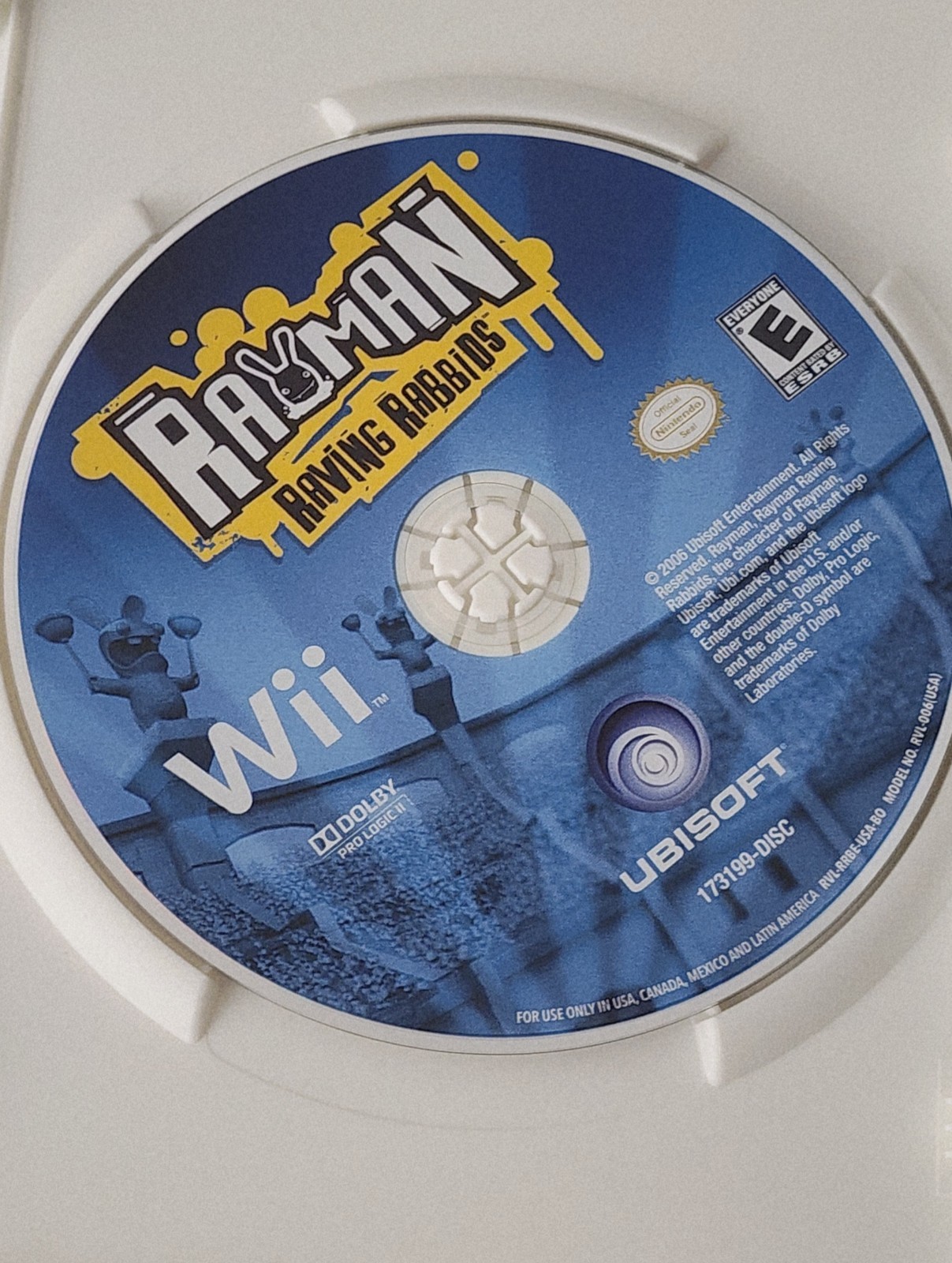 Rayman Raving Rabbids Nintendo Wii Complete W/Manual