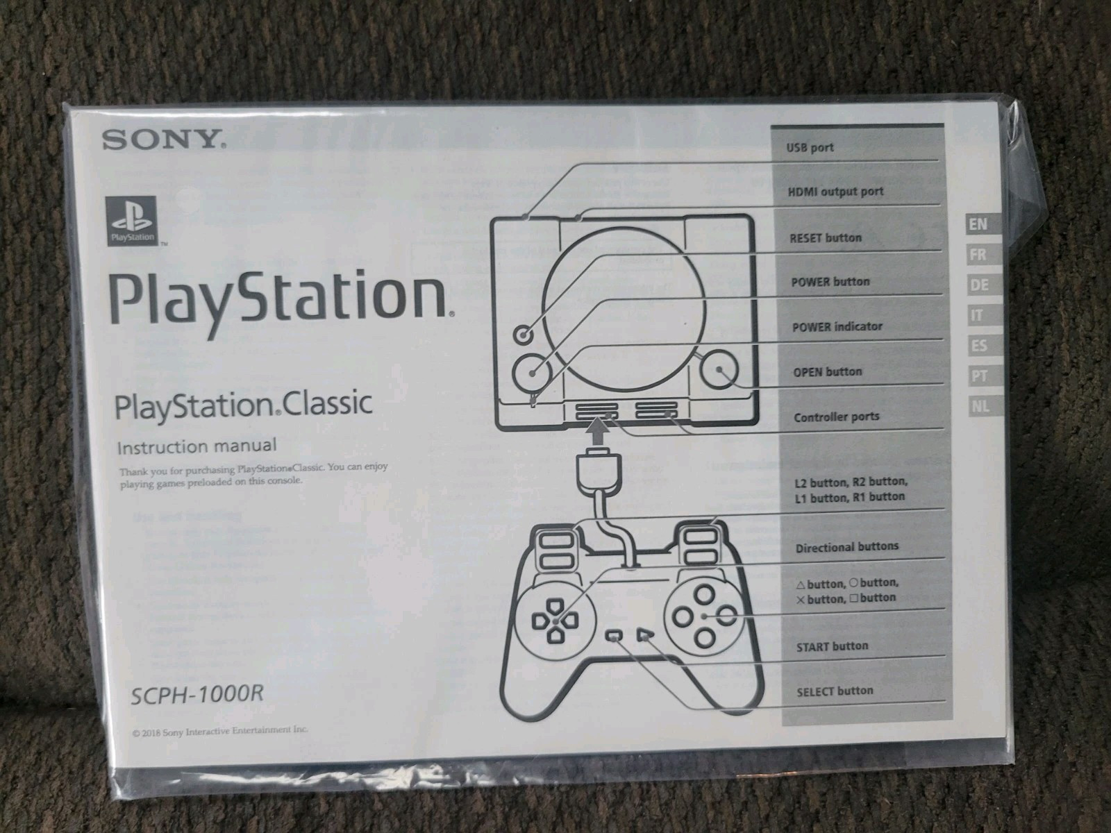 Sony PlayStation Classic Console Gray – Complete – OPEN BOX