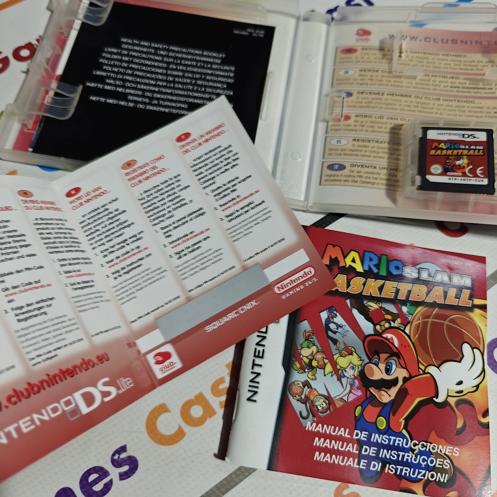 MARIO SLAM BASKETBALL NINTENDO DS 2DS 3DS ITALIAN VERSION MINT COMPLETE