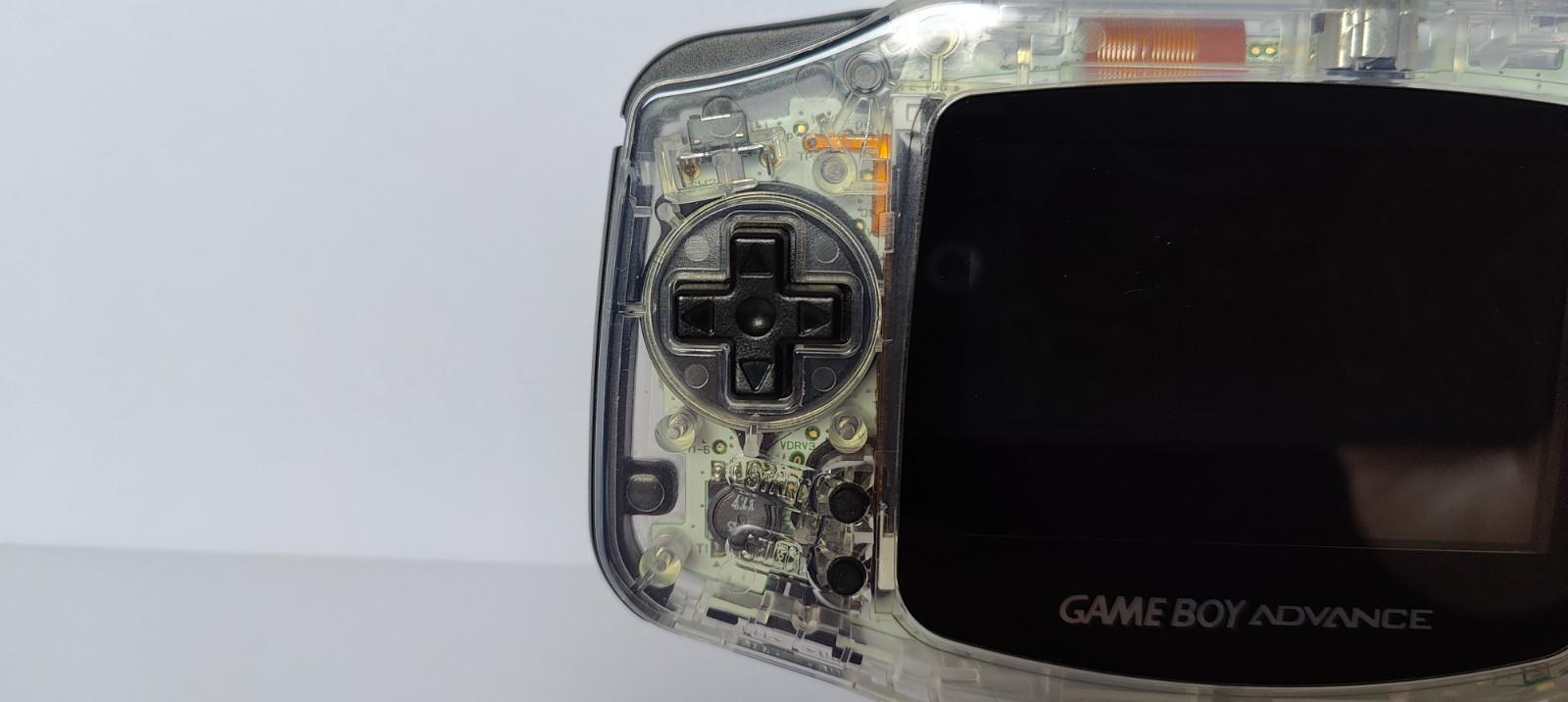 RetroSix Custom GBA Clear Glossy IPS CleanScreen Audio Mod Bundle + 6 Games Lot