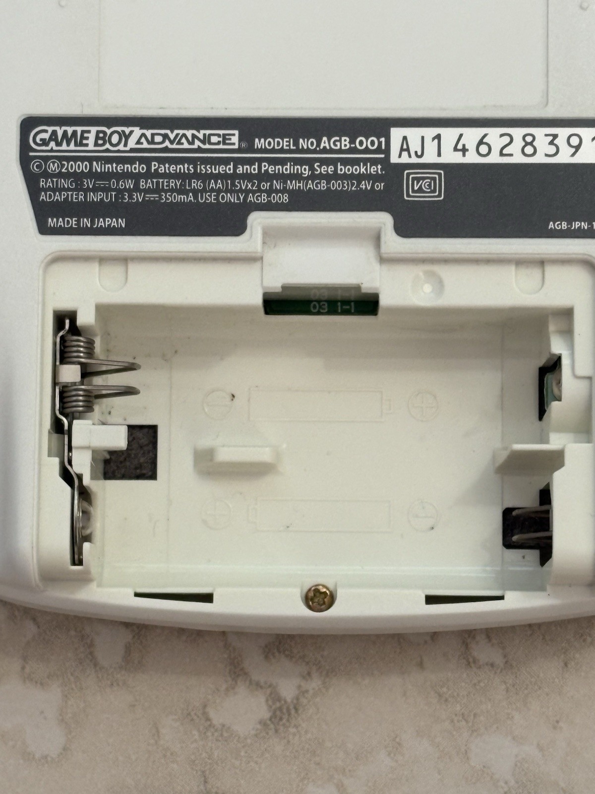 Nintendo Game Boy Advance – CIB – GBA Arctic White – Complete in Box